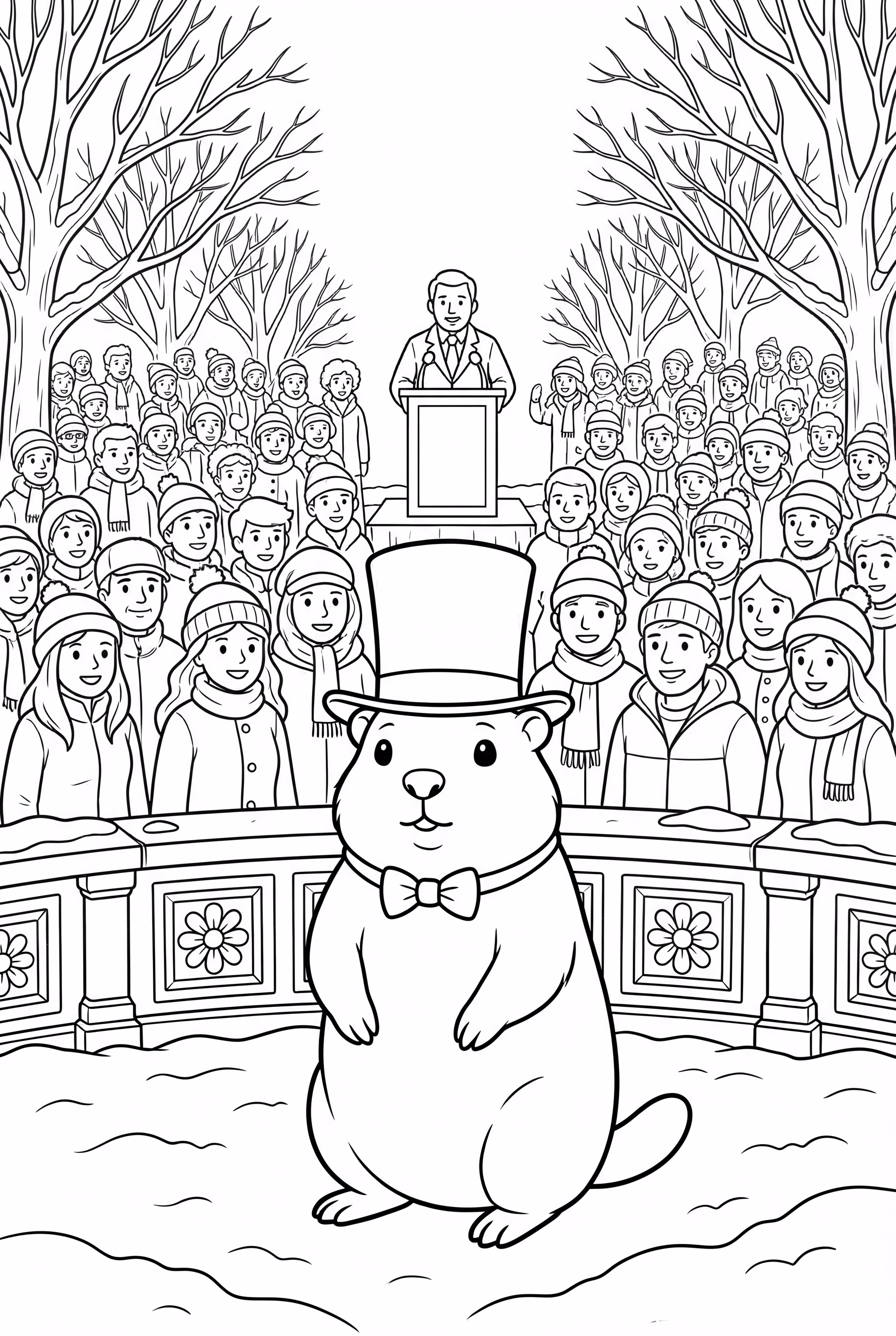 Ground Hog Ceremony on Ground Hog Day