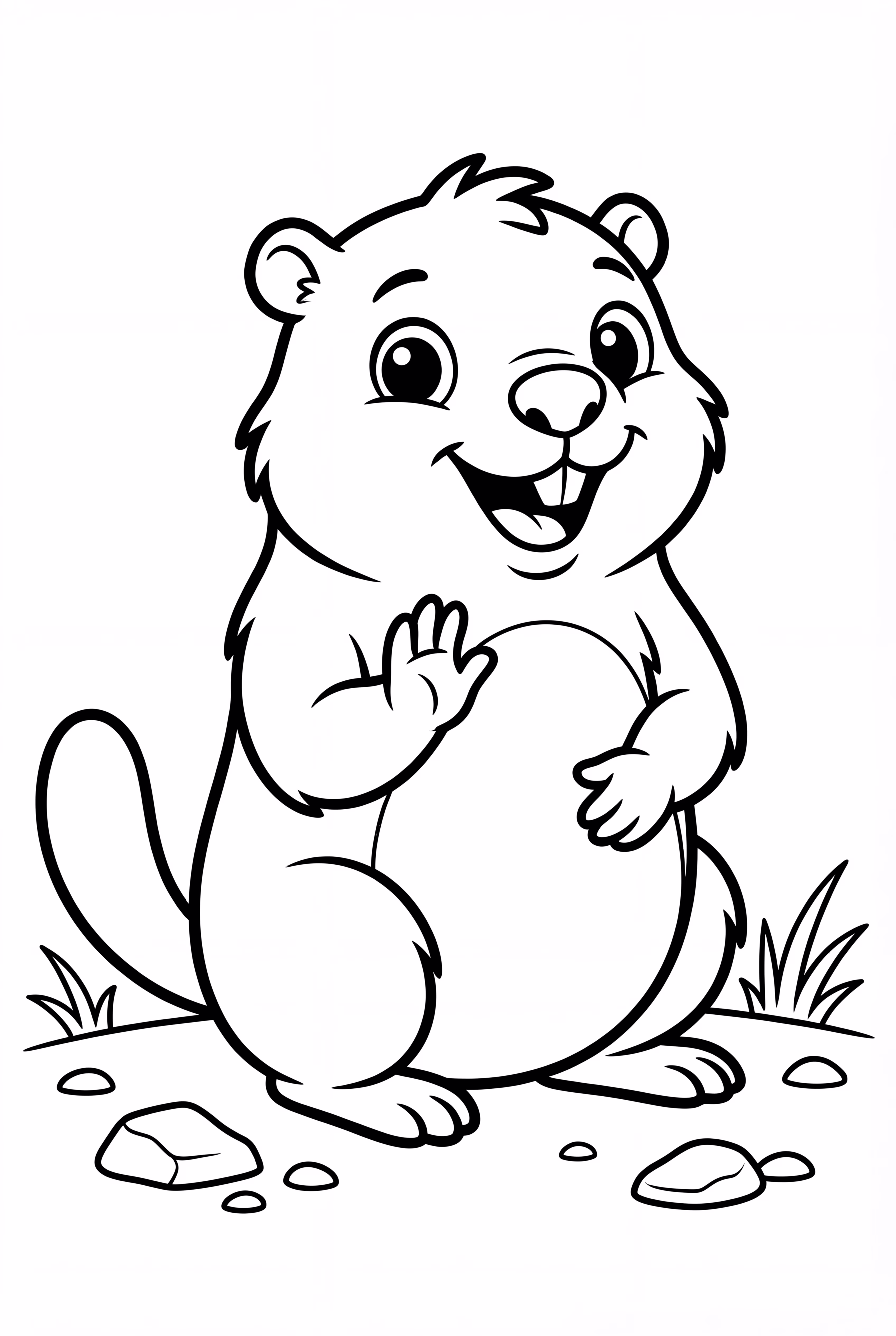 Ground Hog Dancing at Groundhogs Day