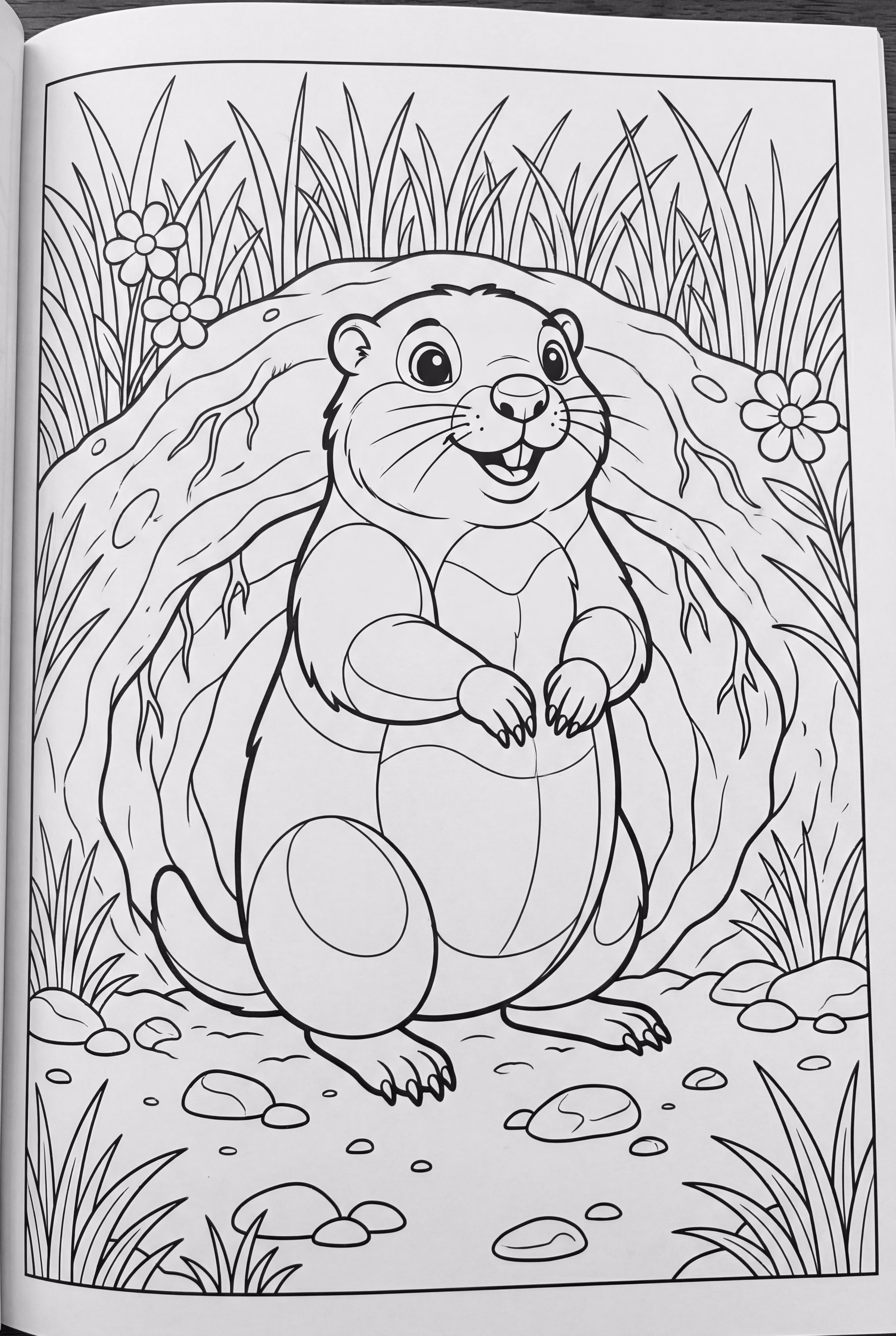 Ground Hog Playing on Groundhogs Day