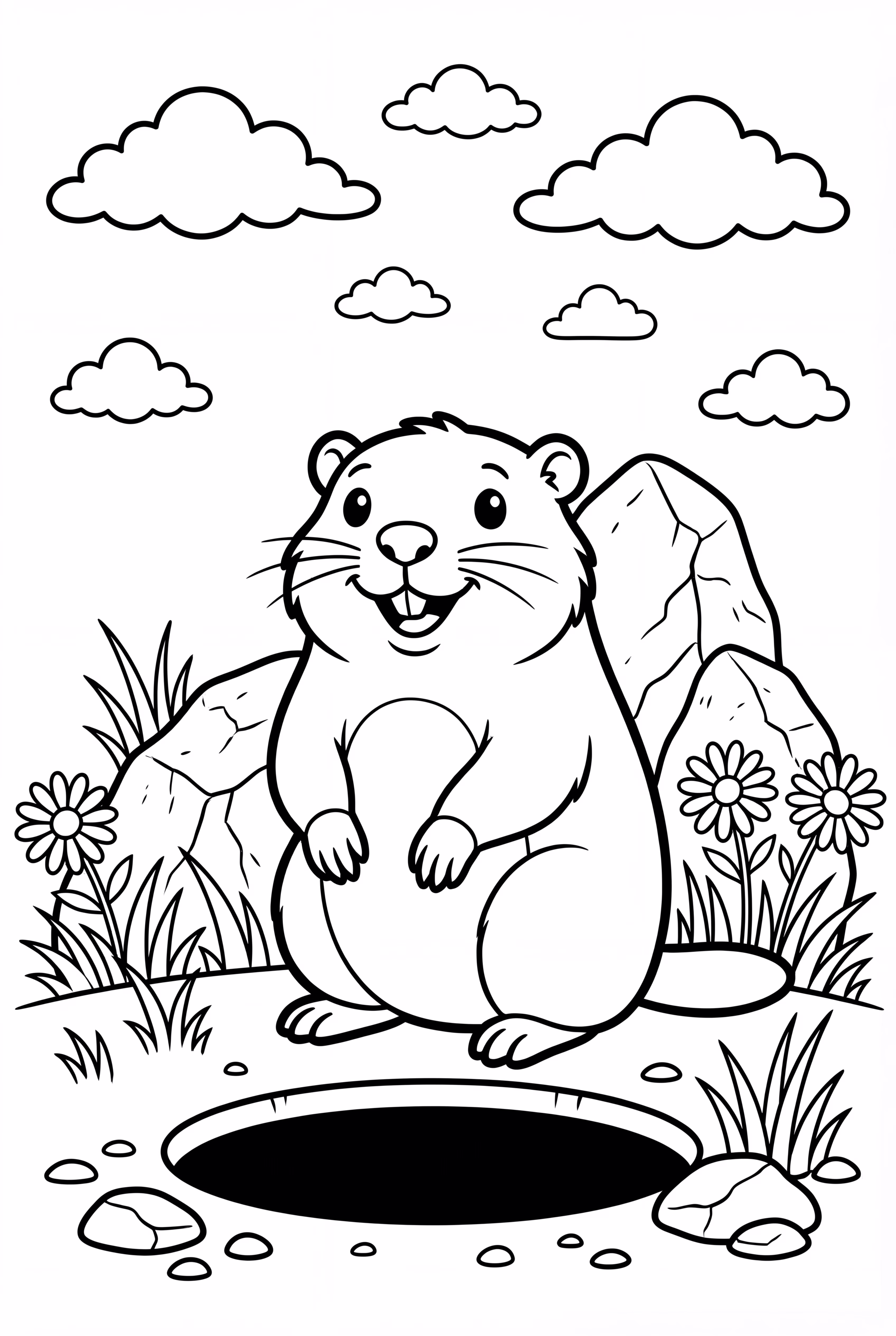 Ground Hog Predicting Spring on Ground Hog Day