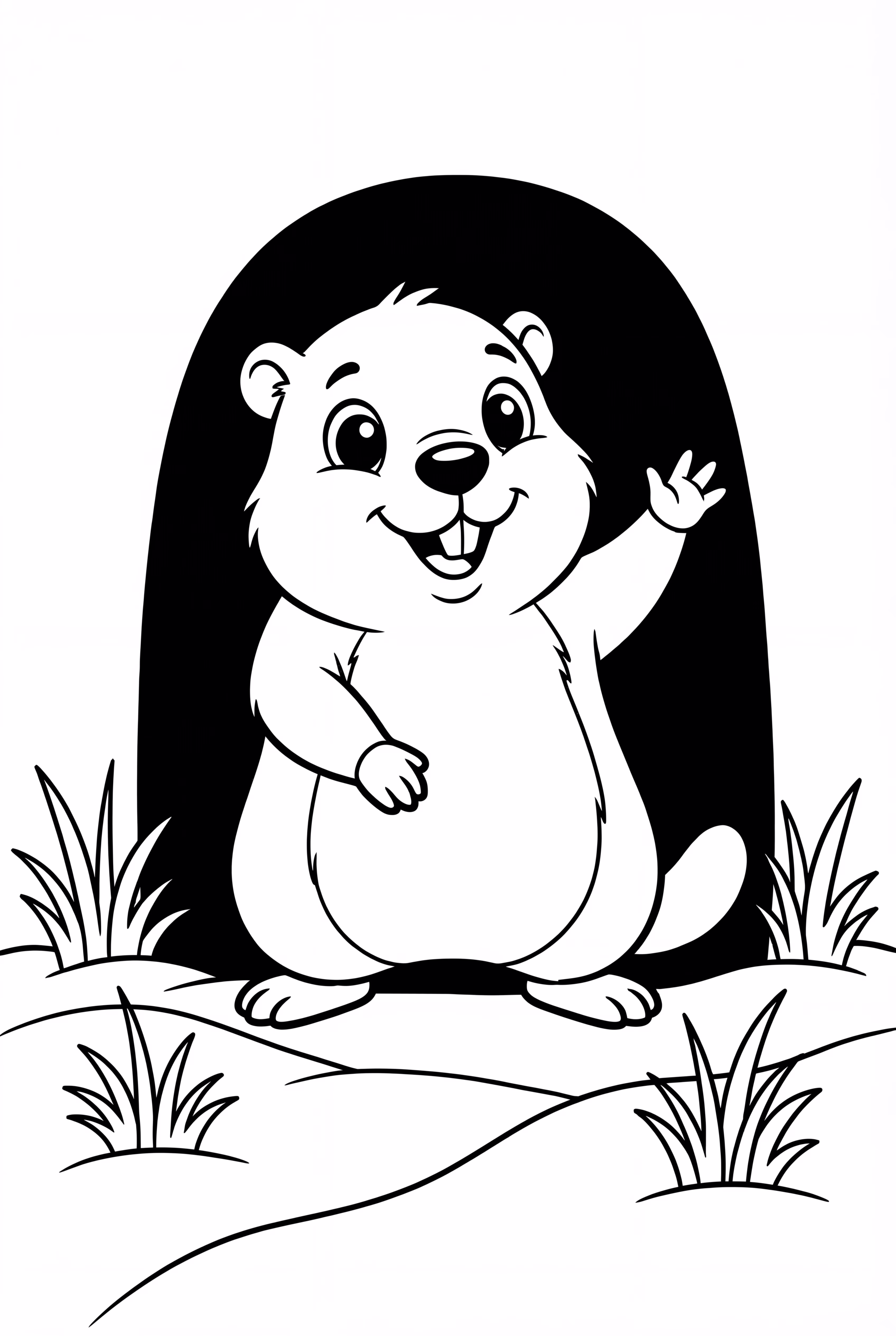 Sombra do Marmota no Dia da Marmota