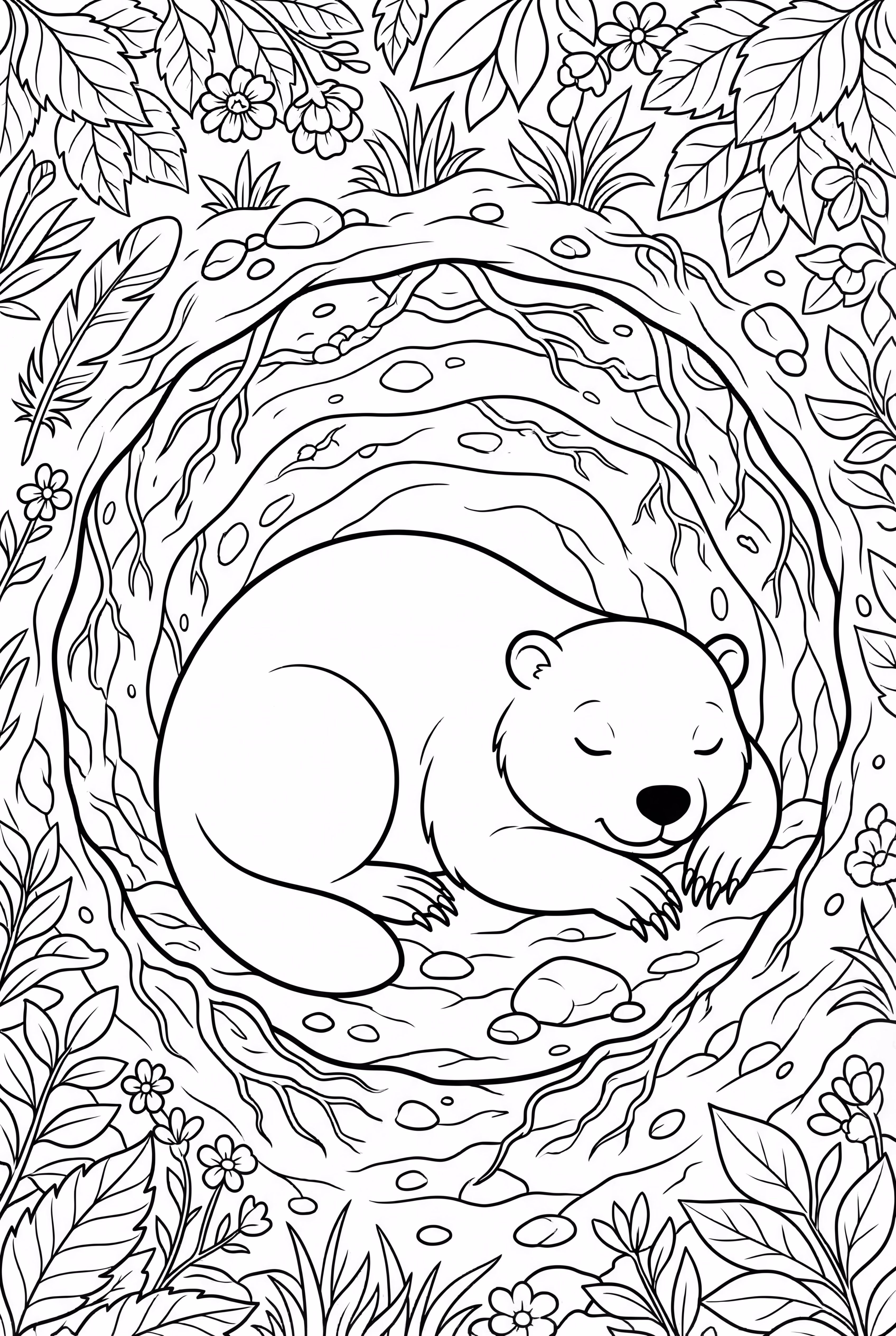 Ground Hog Sleeping Through Ground Hog Day