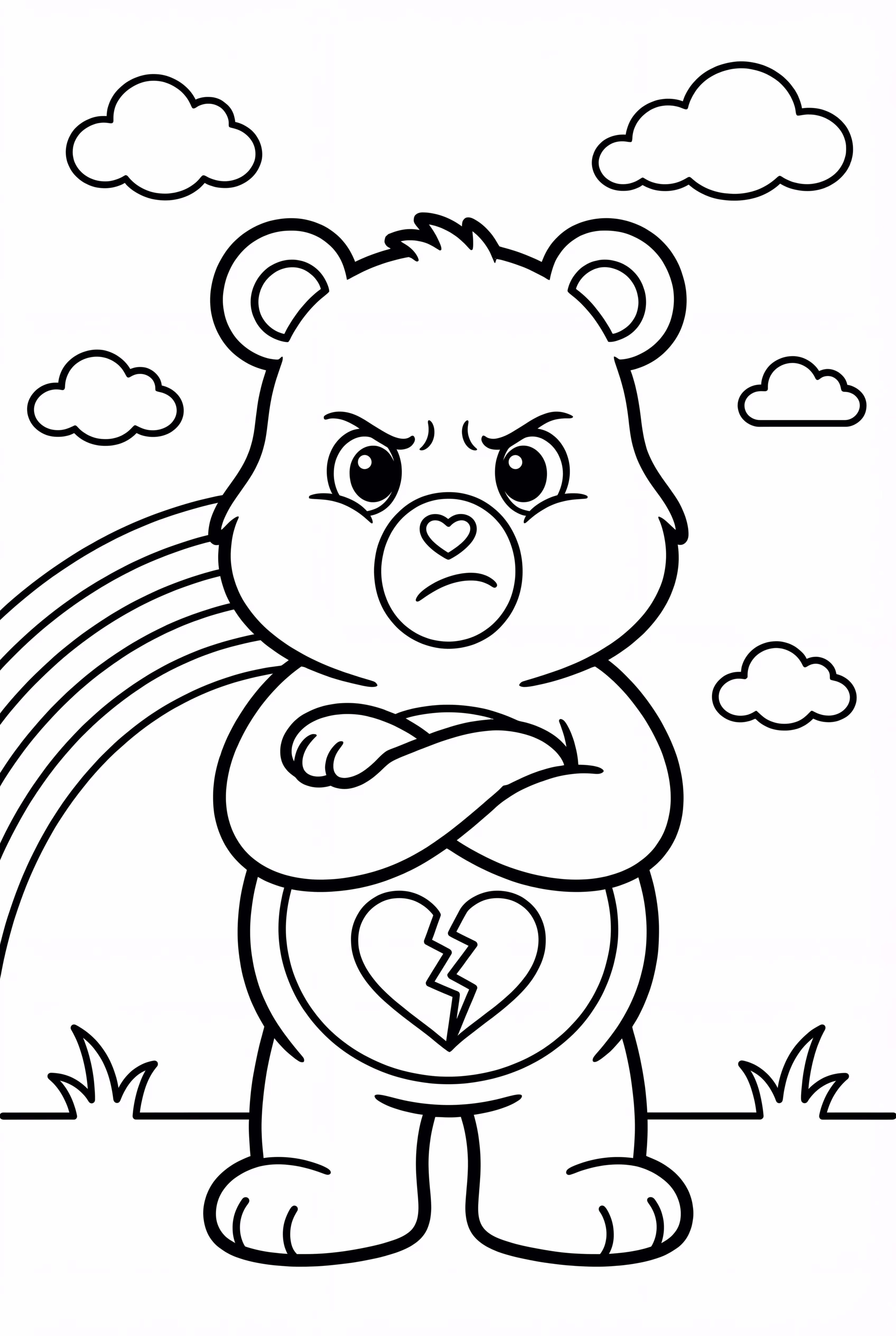 愤怒的小熊独自站立