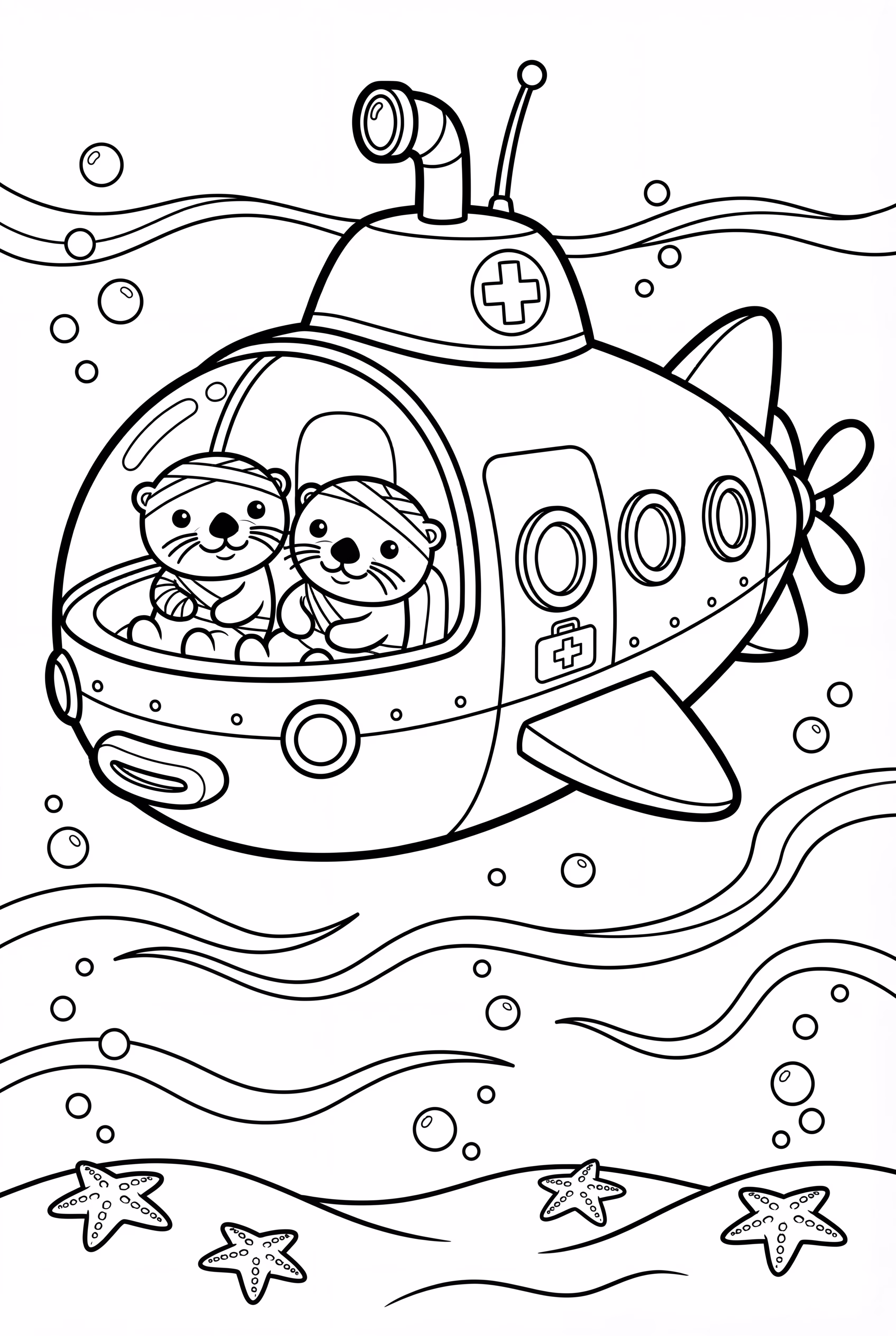 GUP-C Transporting Injured Sea Otters