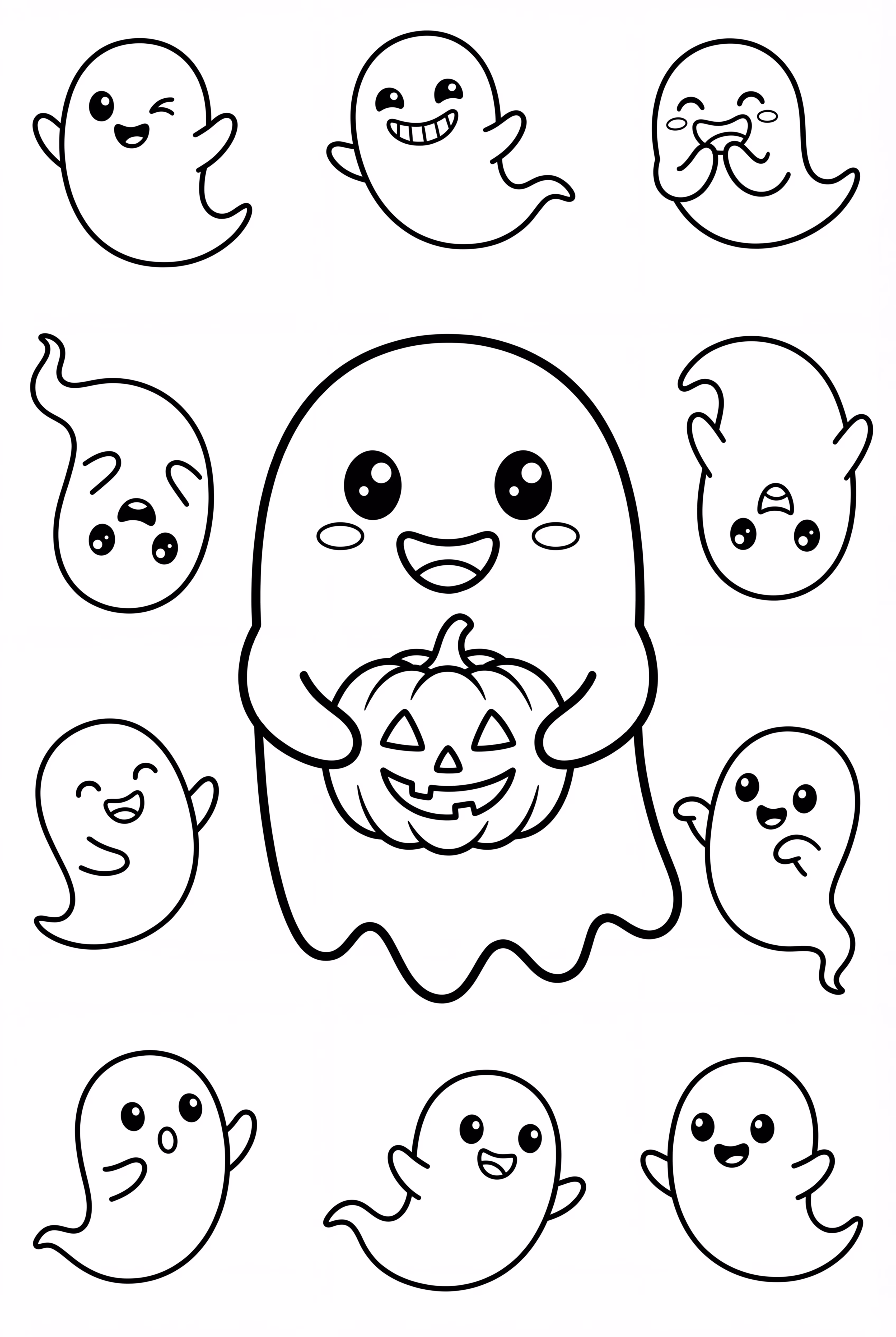 Halloween Night with Scary Ghosts