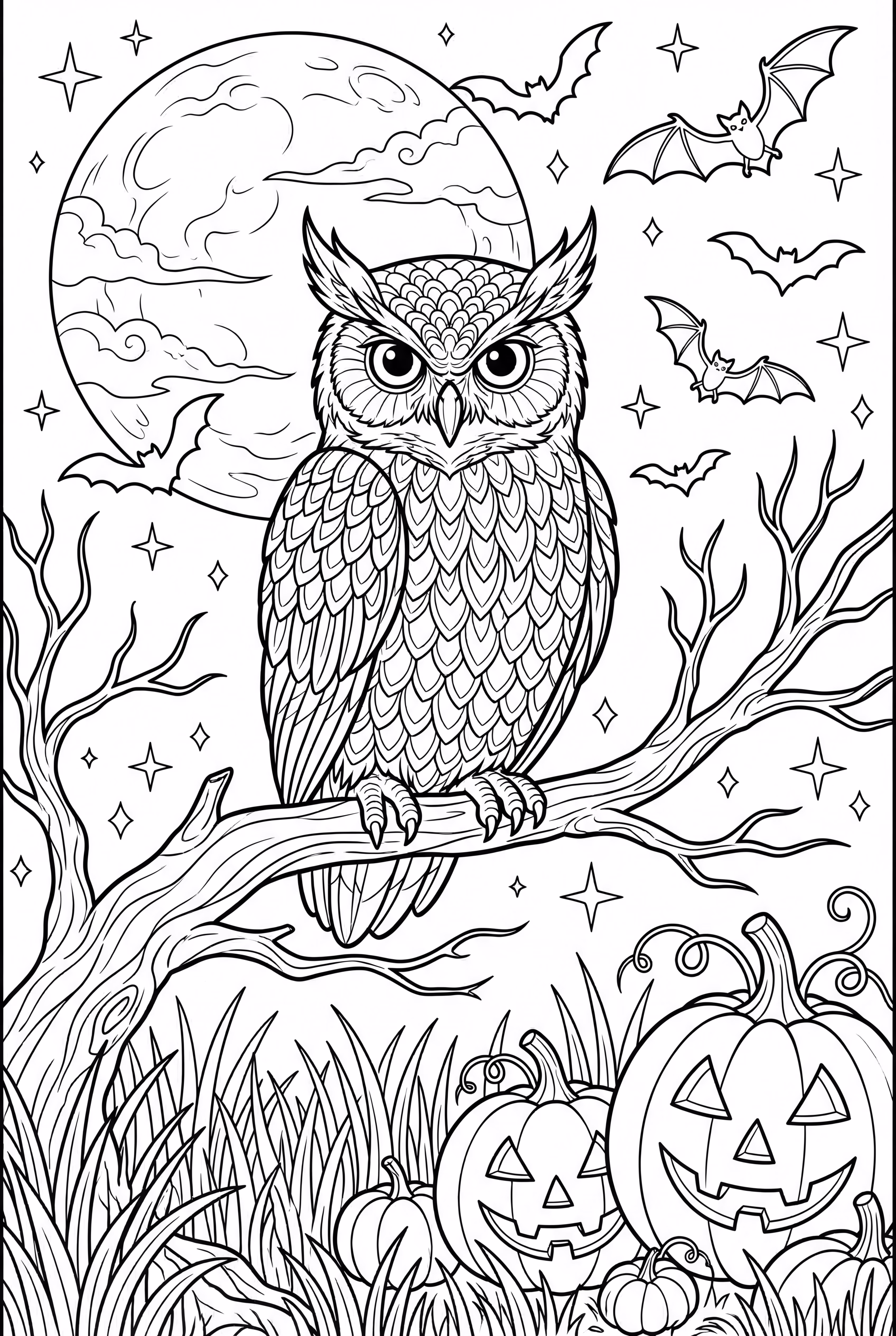 Halloween Owl Scene-2