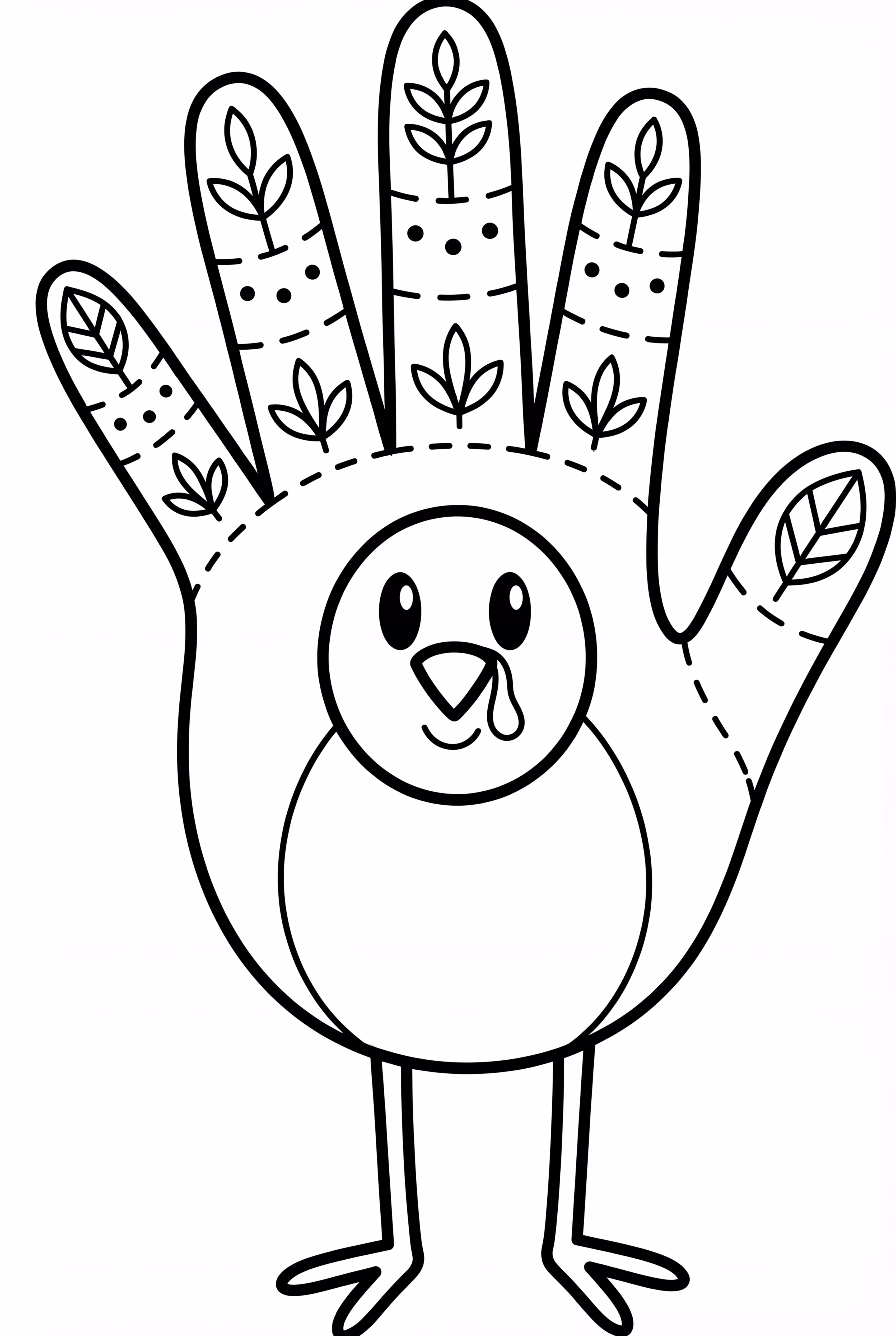 Hand Turkey Art