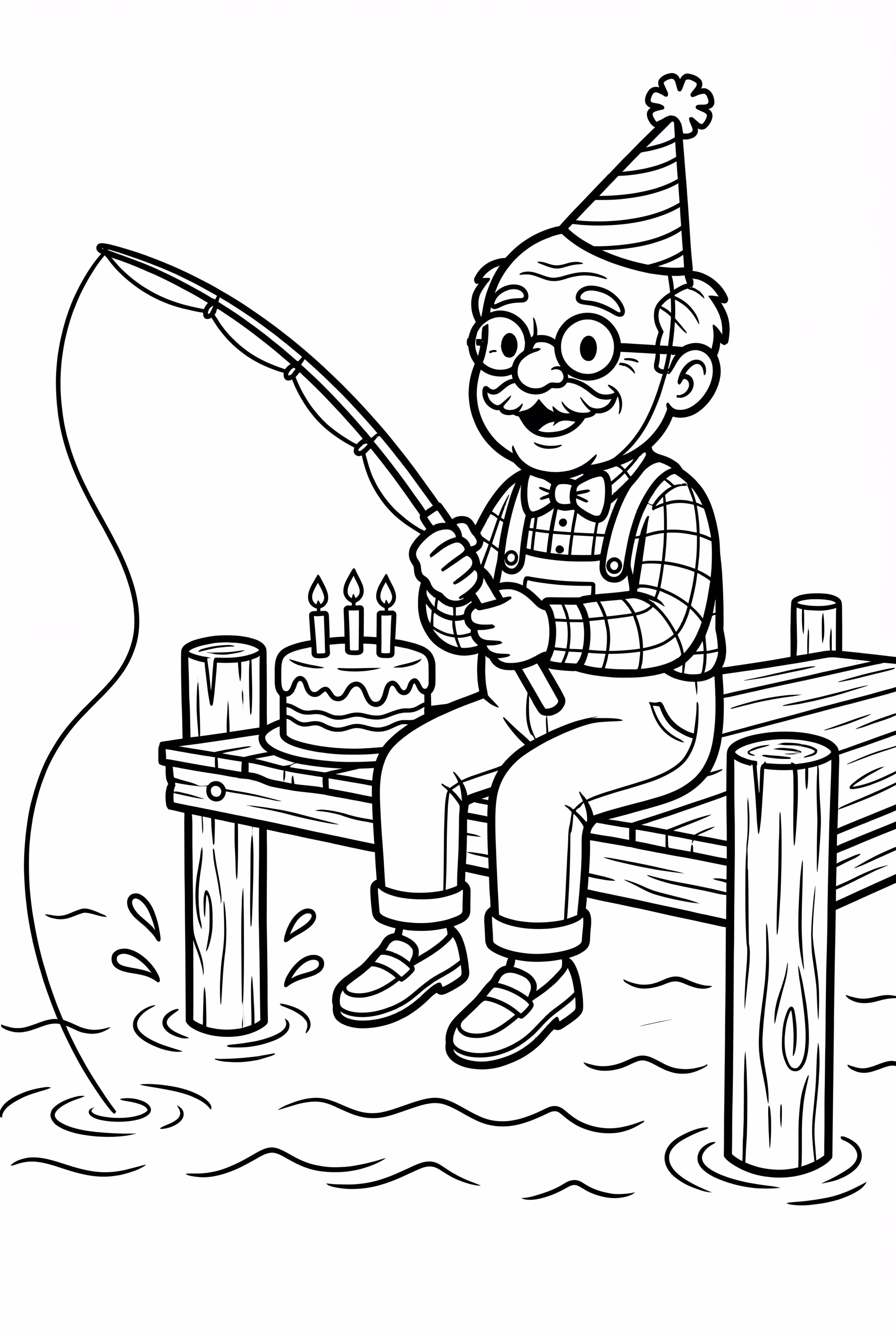 Happy Birthday Grandpa Fishing