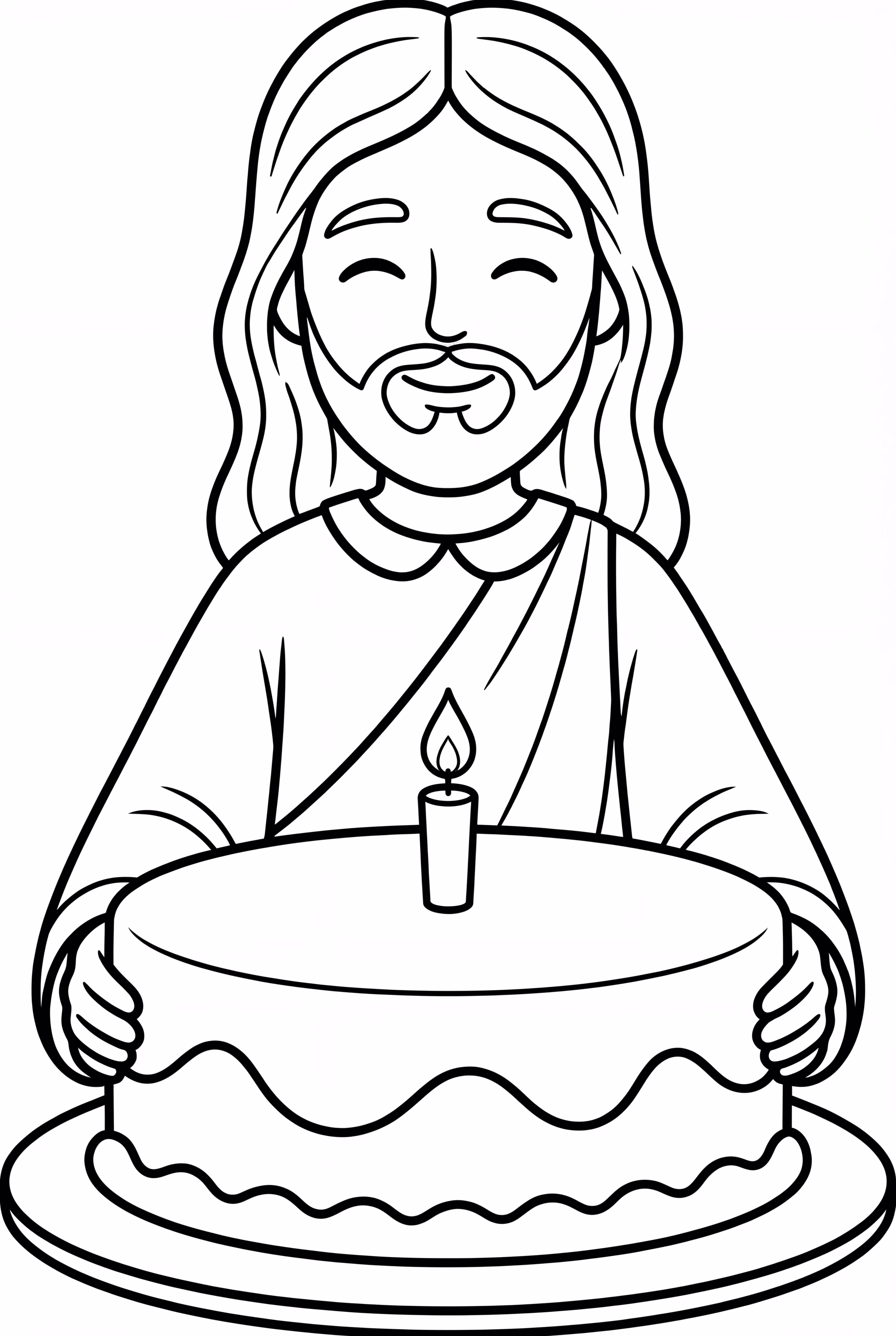 Happy Birthday Jesus With A Cake