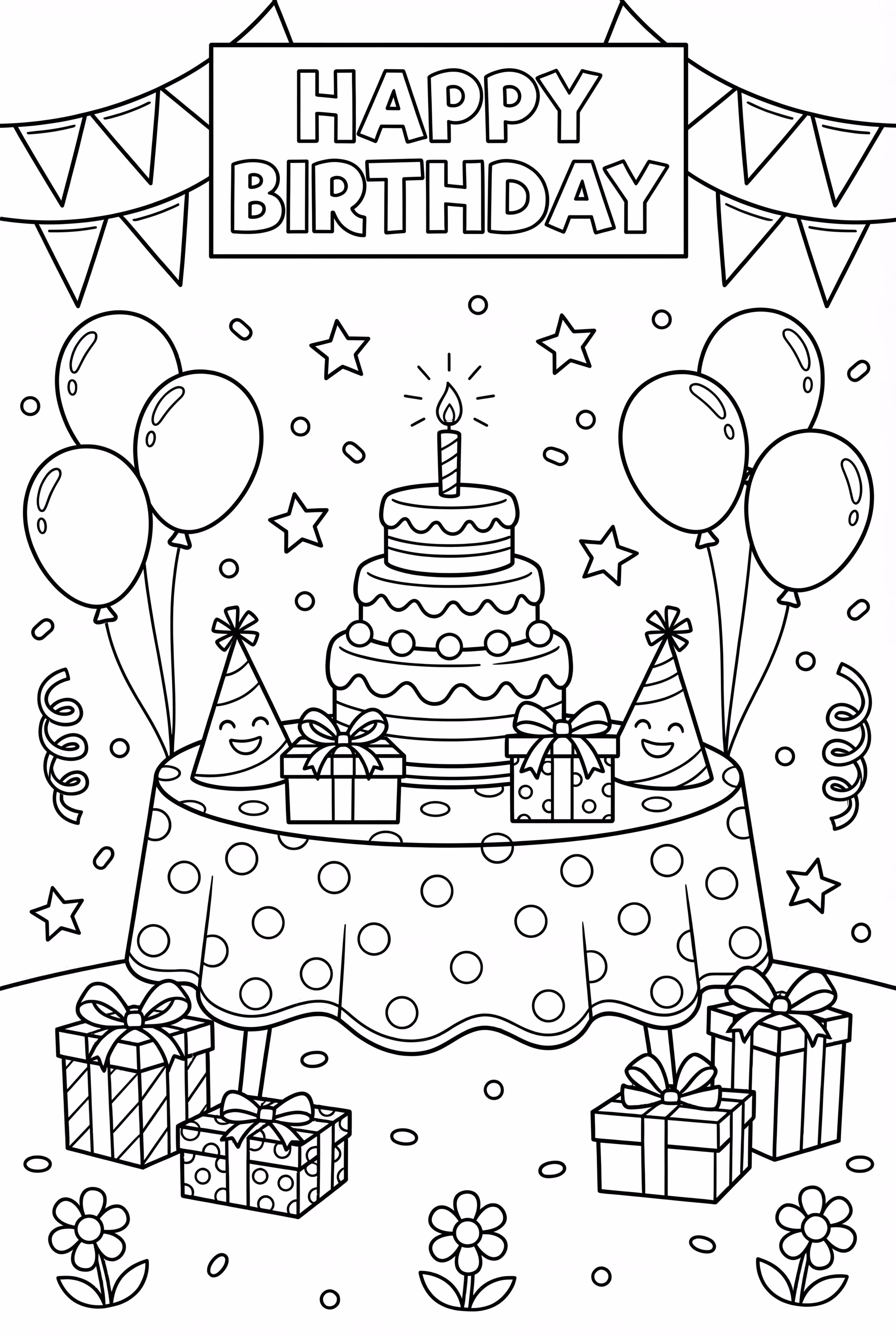 행복한 생일 서프라이즈 파티 준비