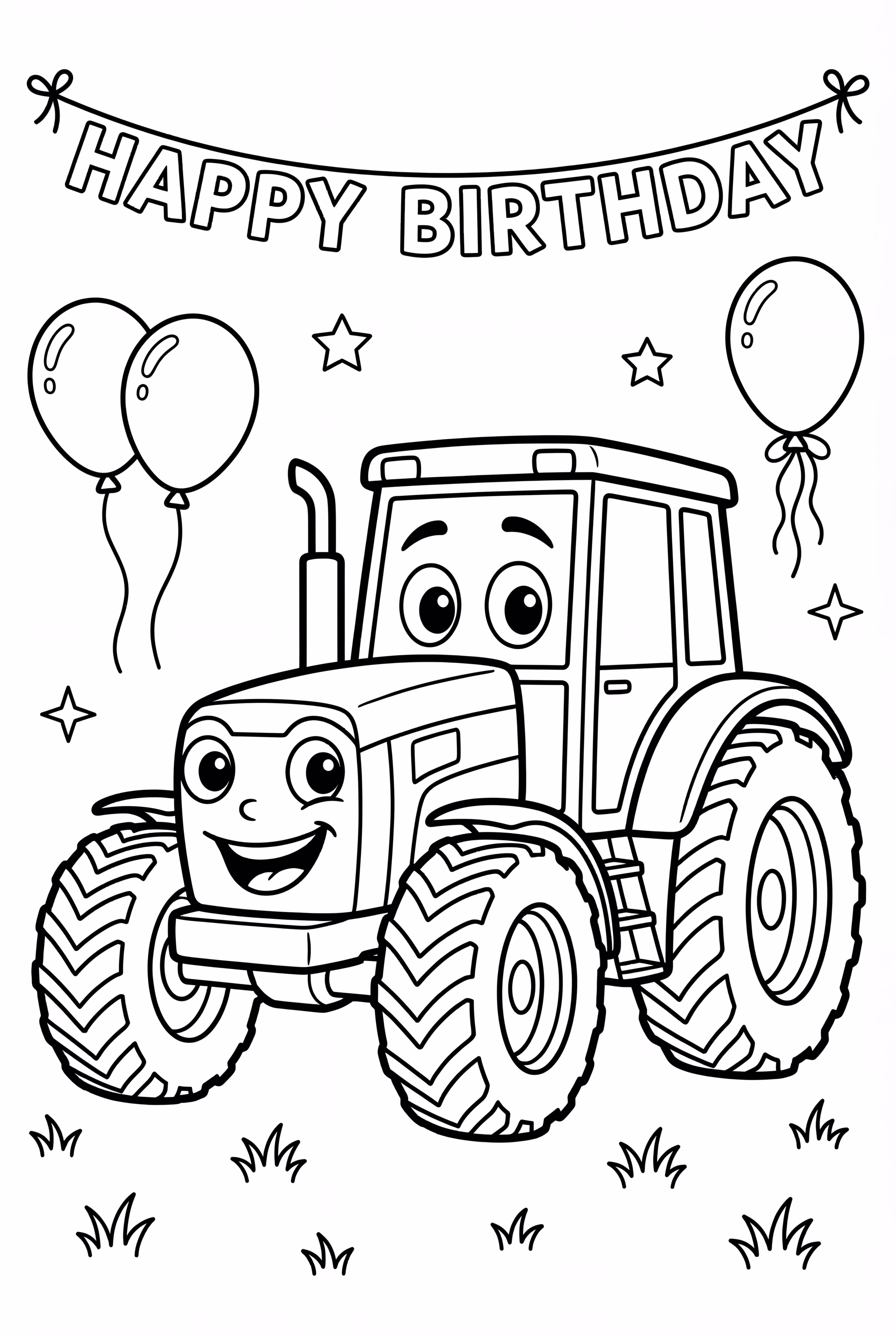 Happy Birthday Tractor Celebration