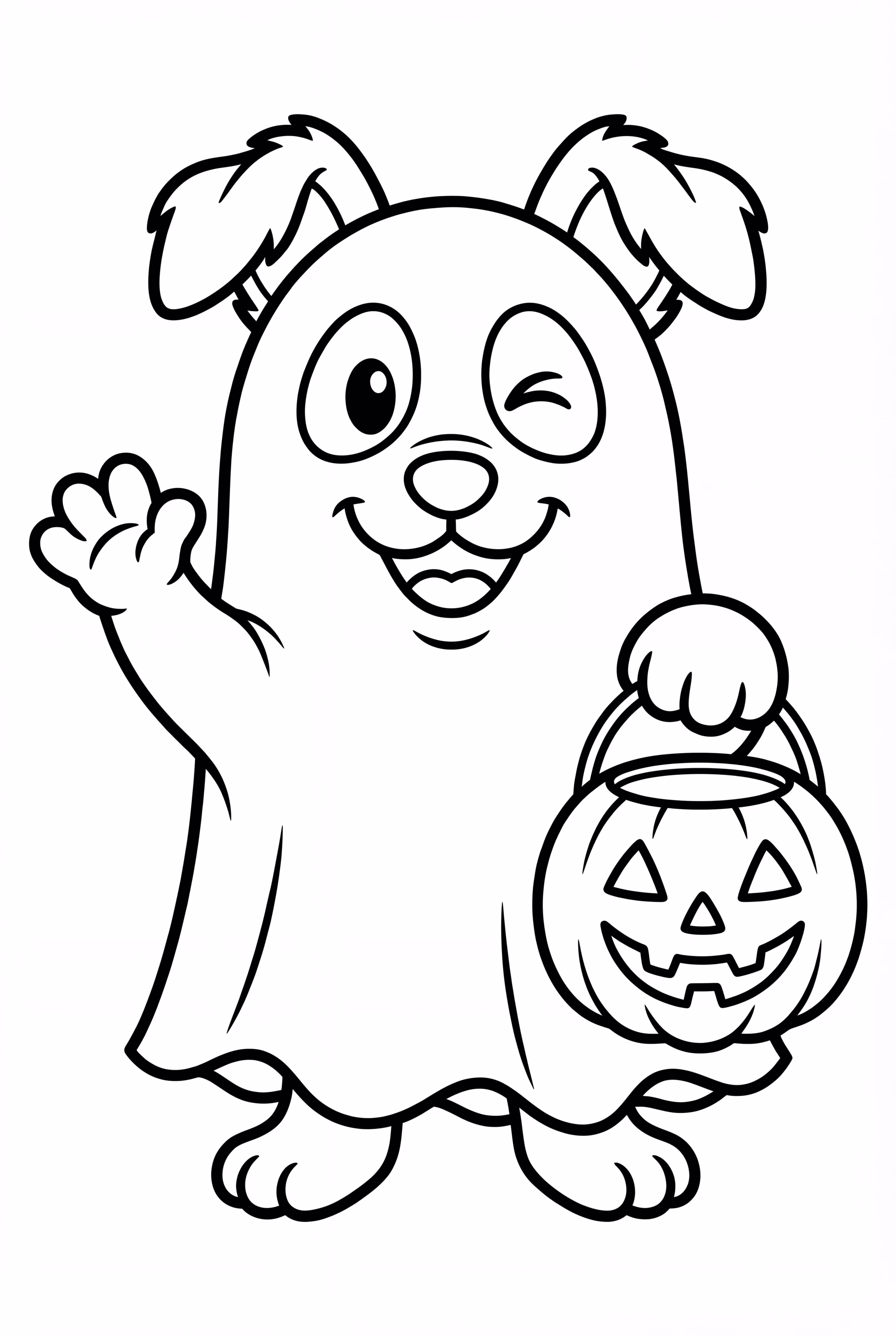 Fantôme Joyeux Bluey Halloween