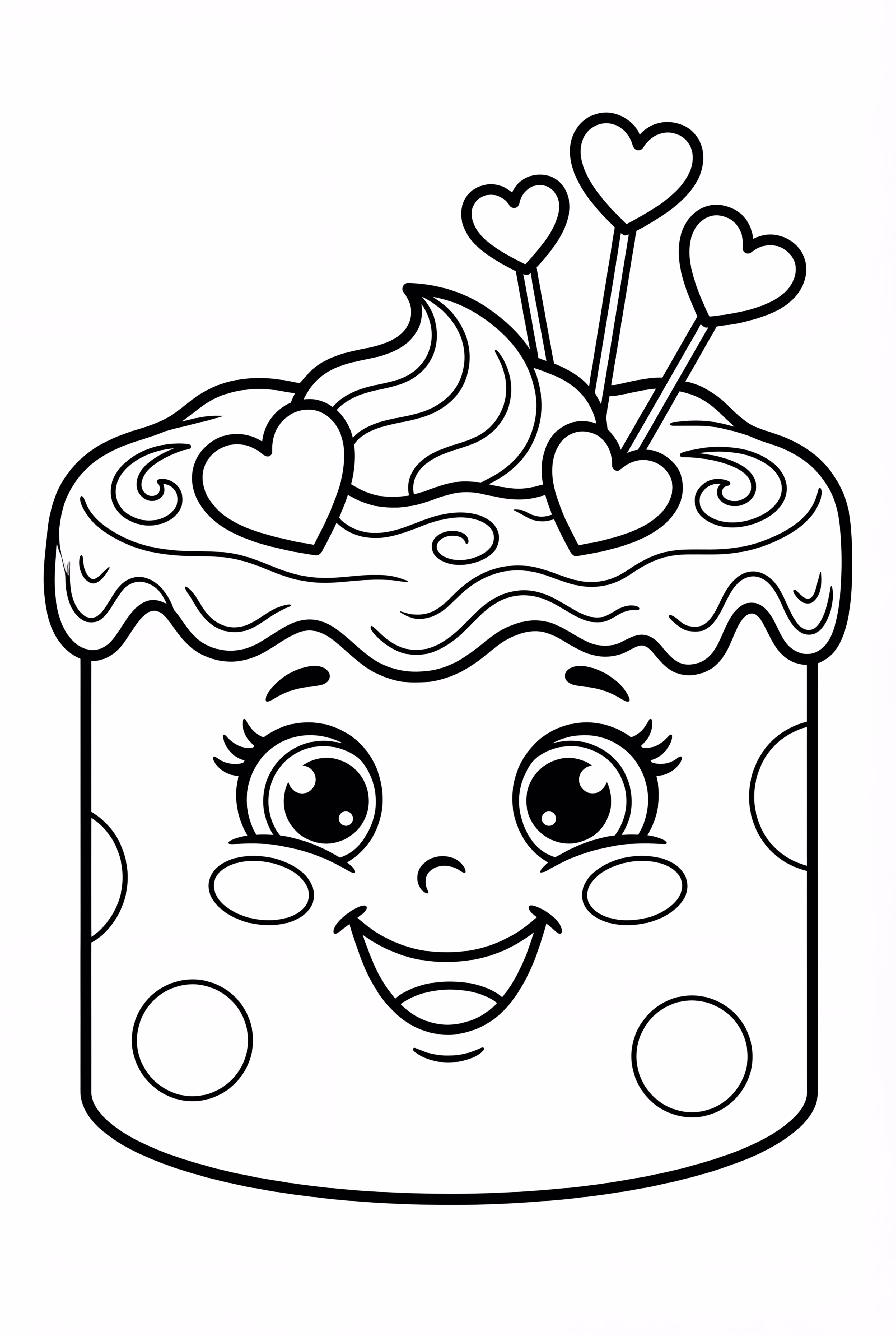 행복한 케이크 스마일