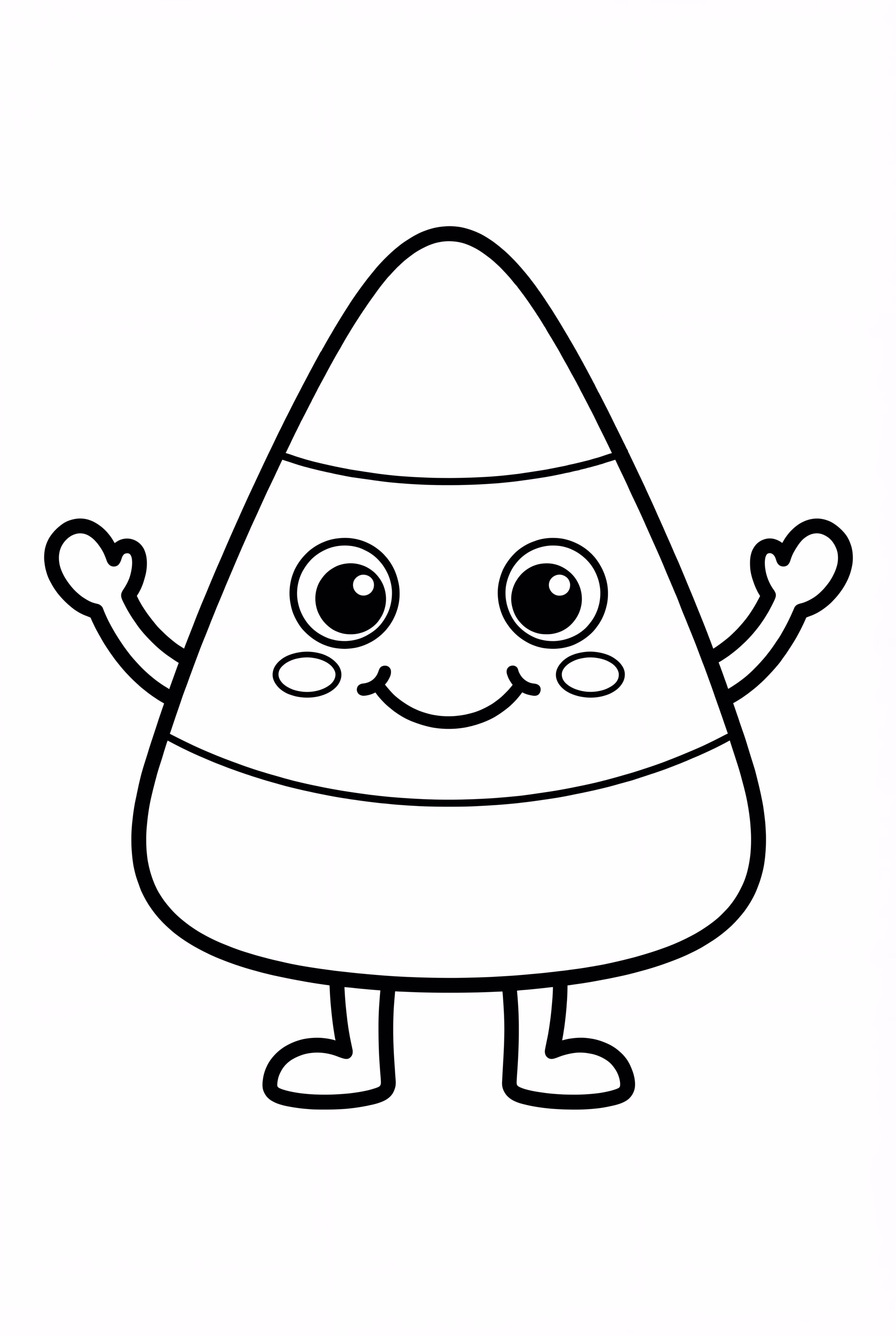 Fröhliche Candy Corn Figur