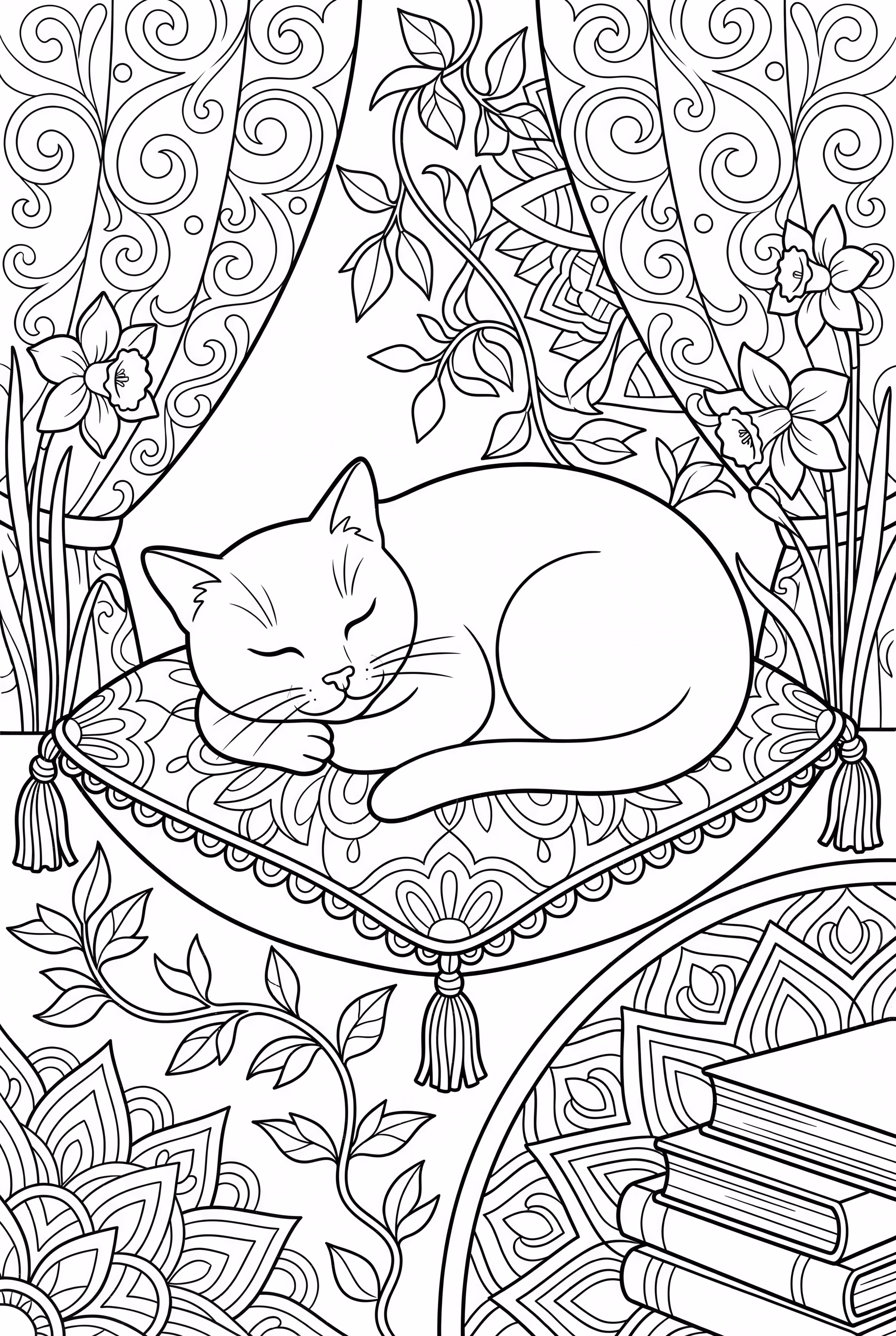 Glückliche Katze Schlafend