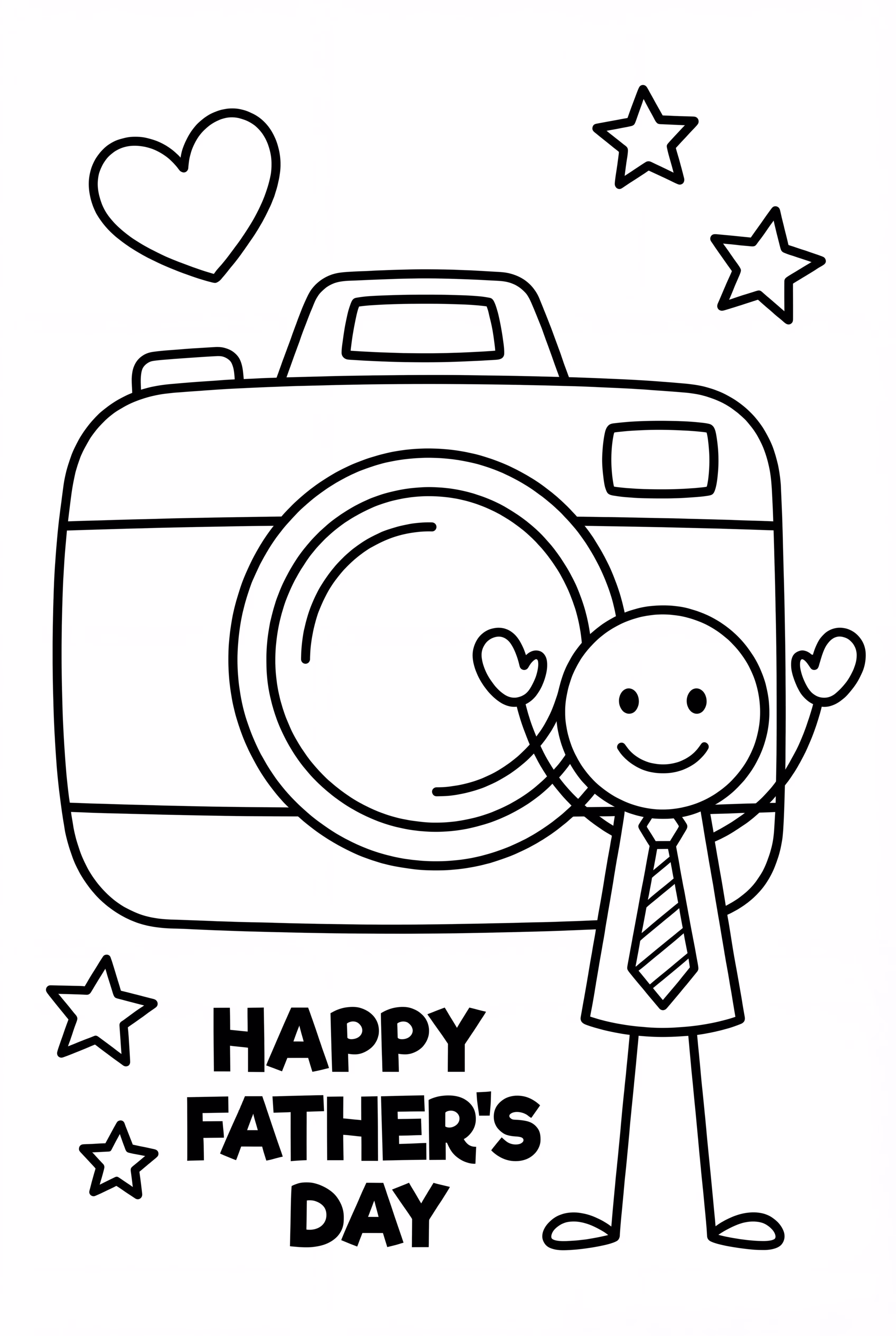 Fröhlicher Vatertagsmoment mit Kamera