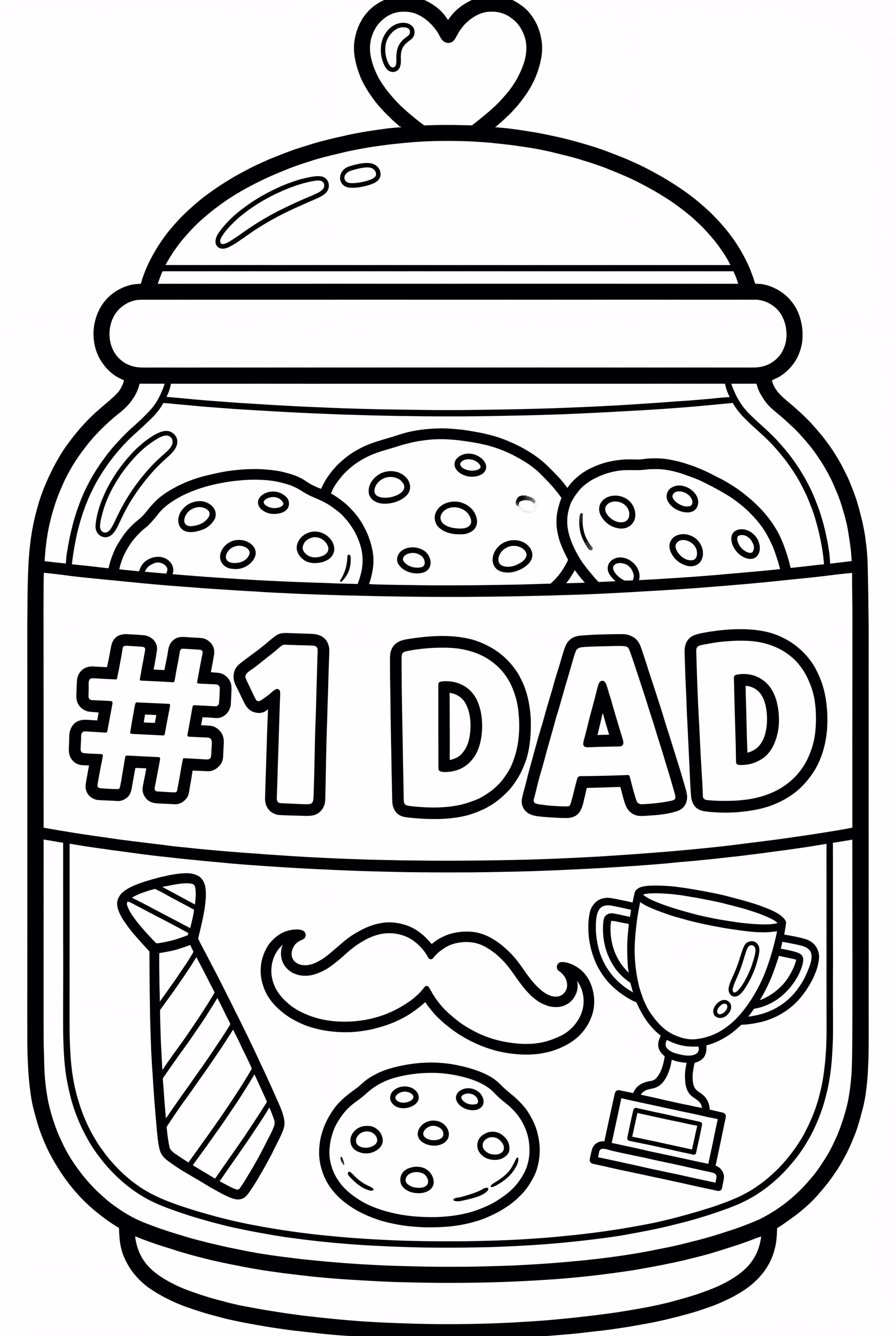 Happy Father's Day Cookie Jar