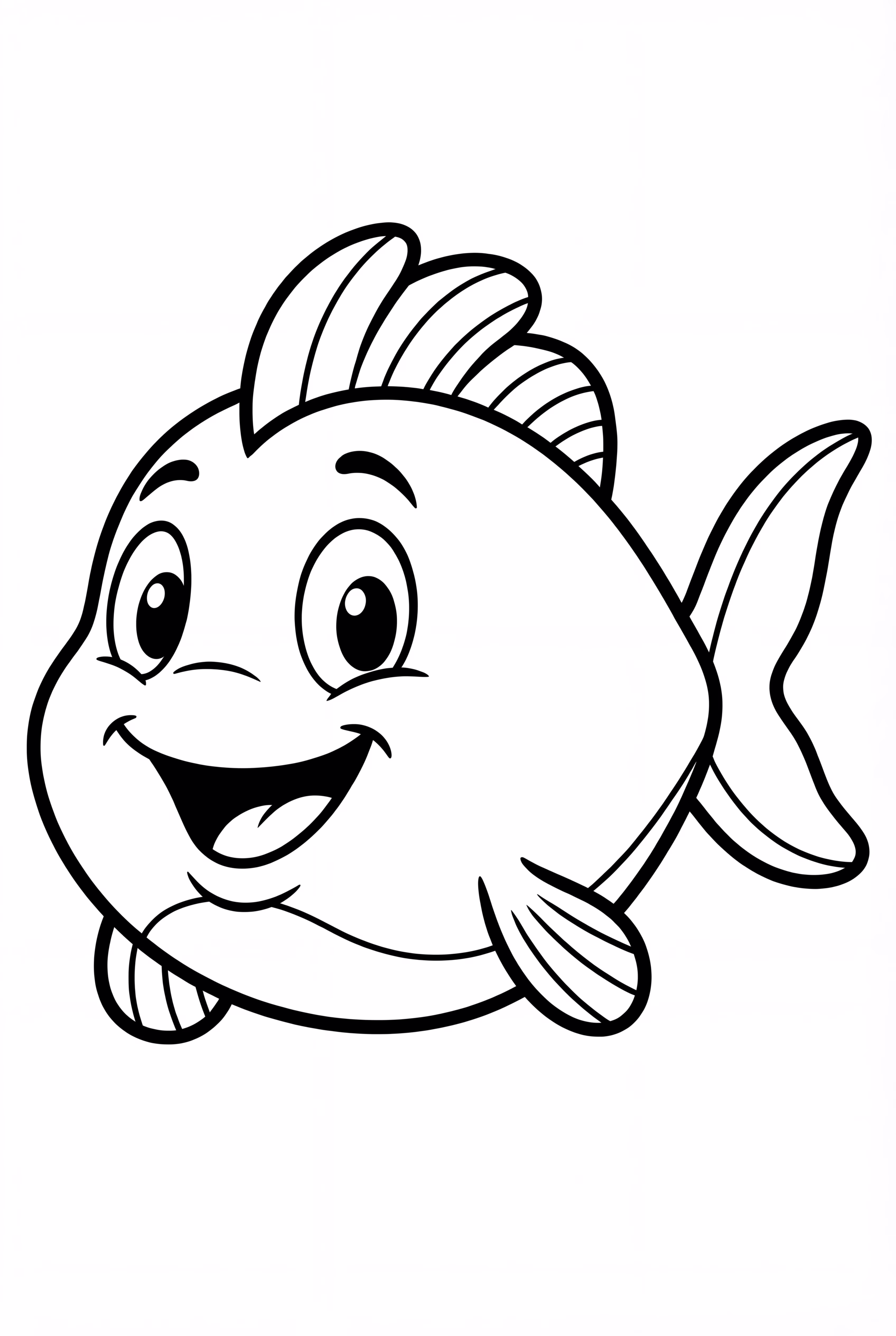 바다 속 행복한 물고기