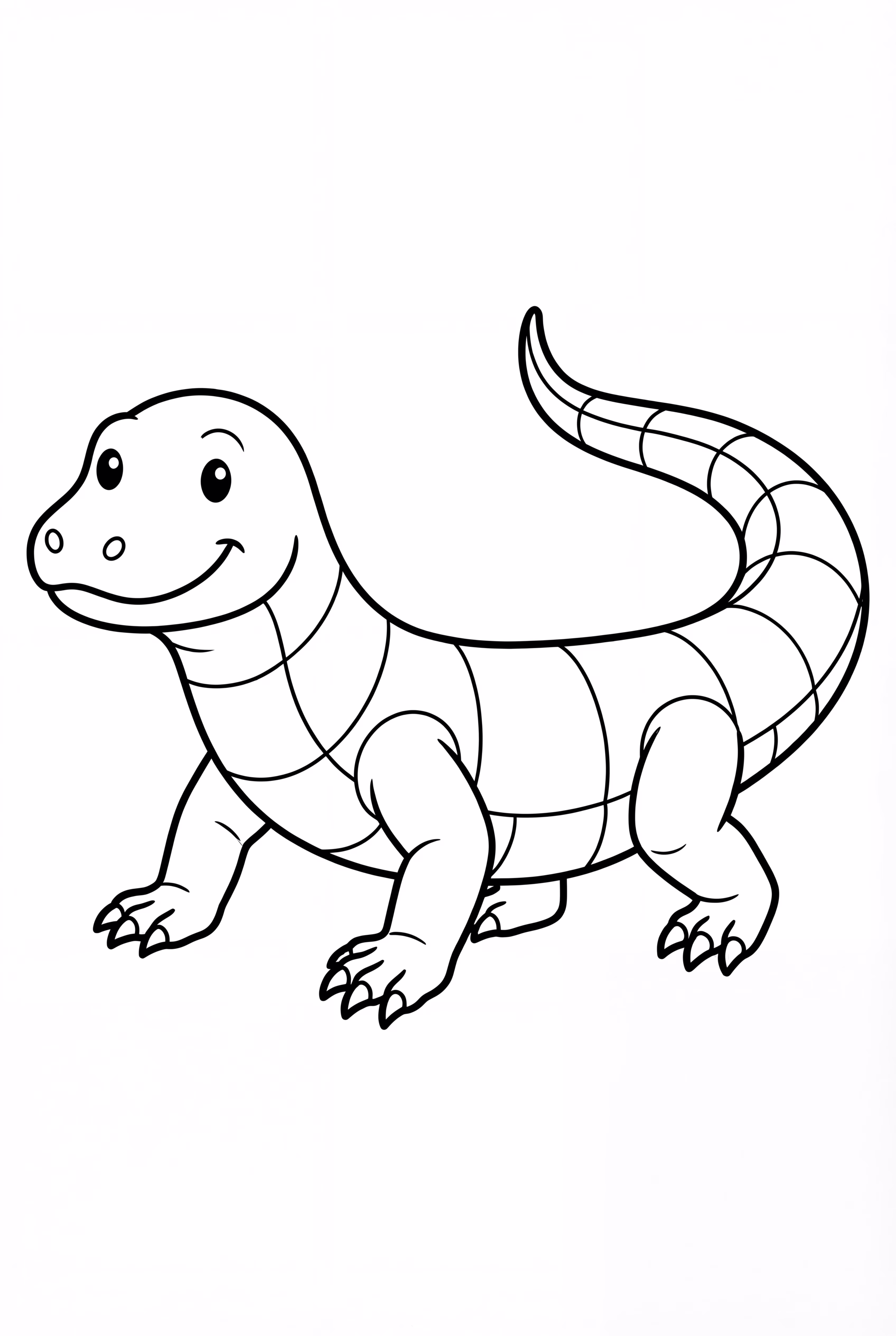 Fröhlicher Komodowaran