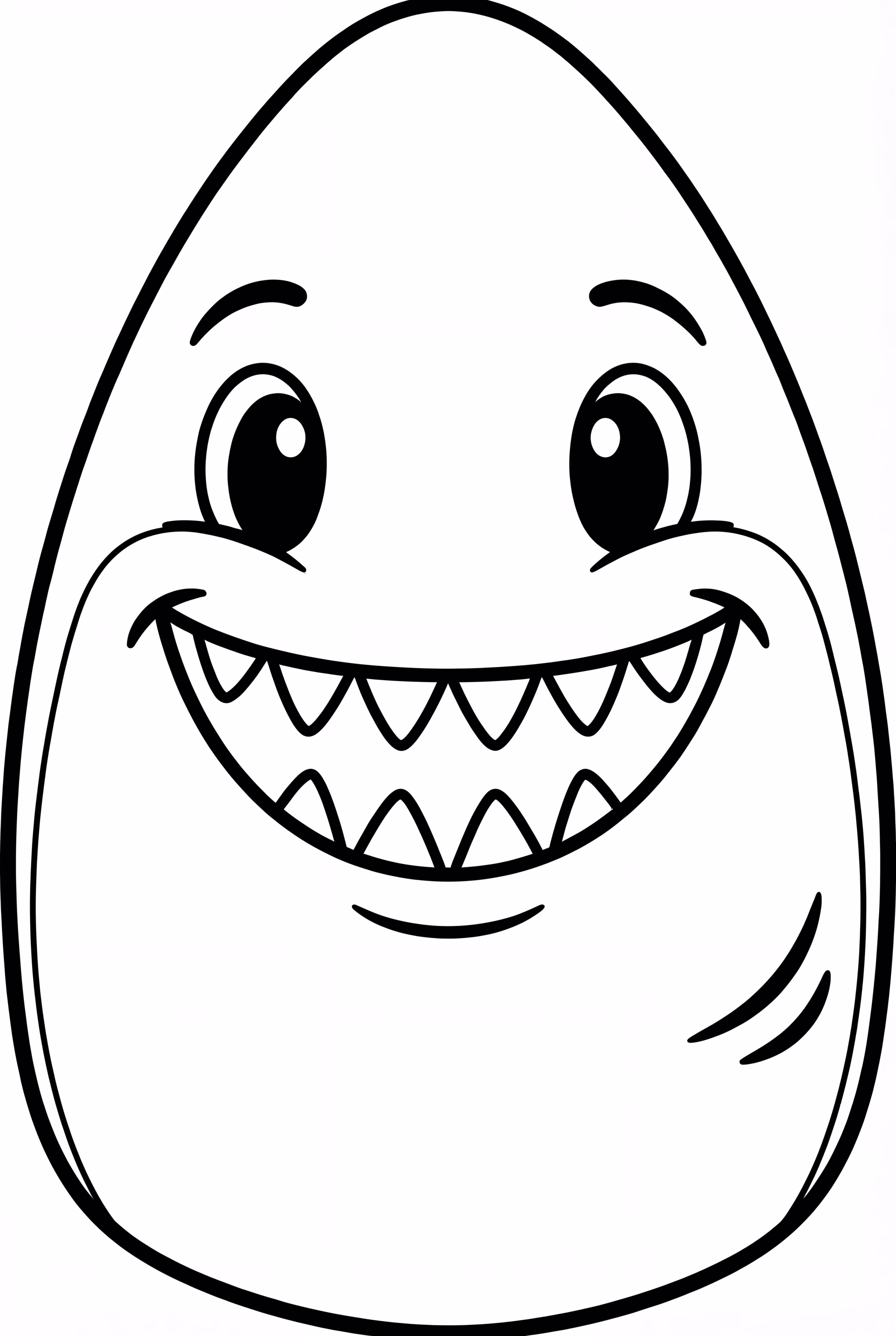 Happy Megalodon Face