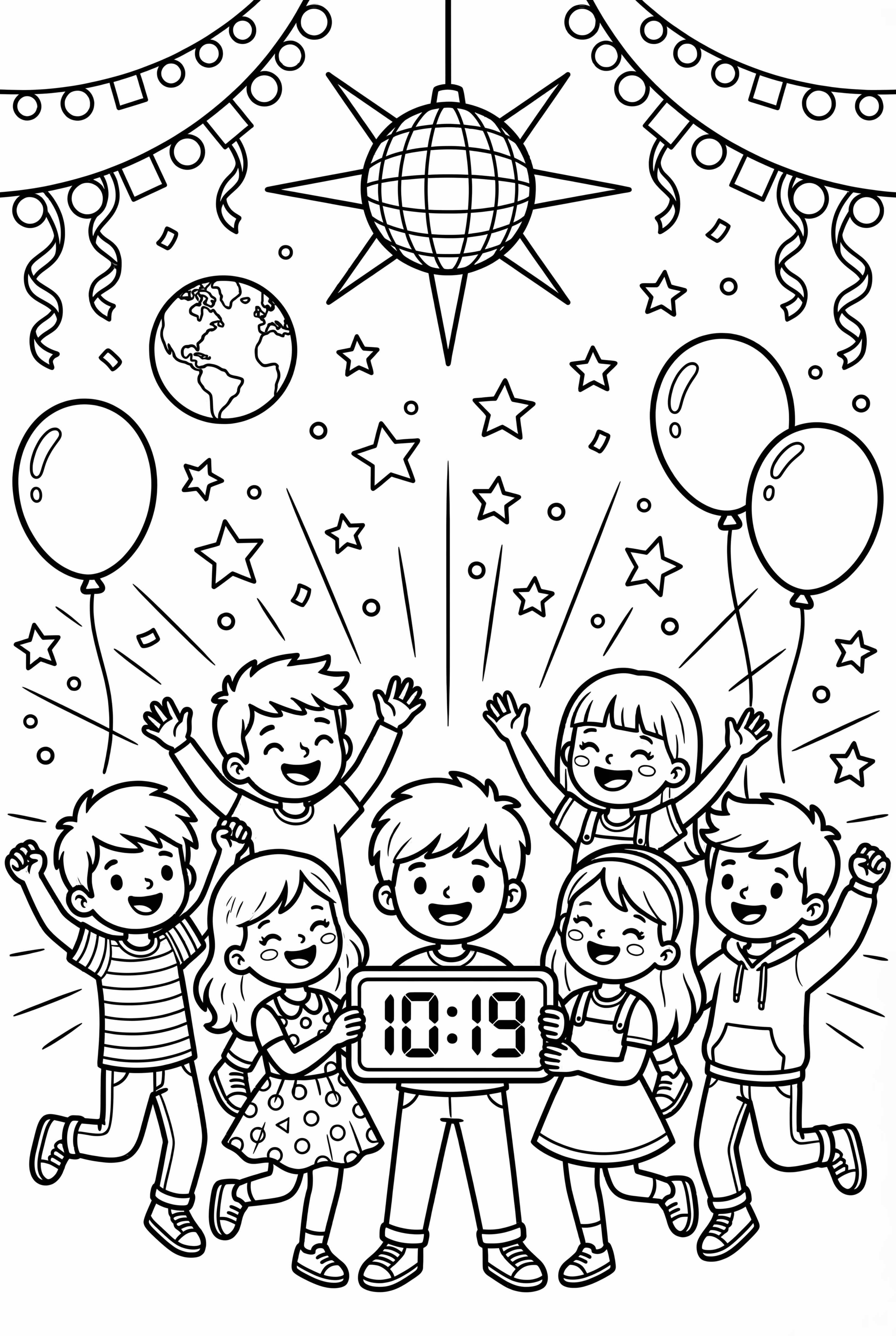 Silvester Countdown Tanz