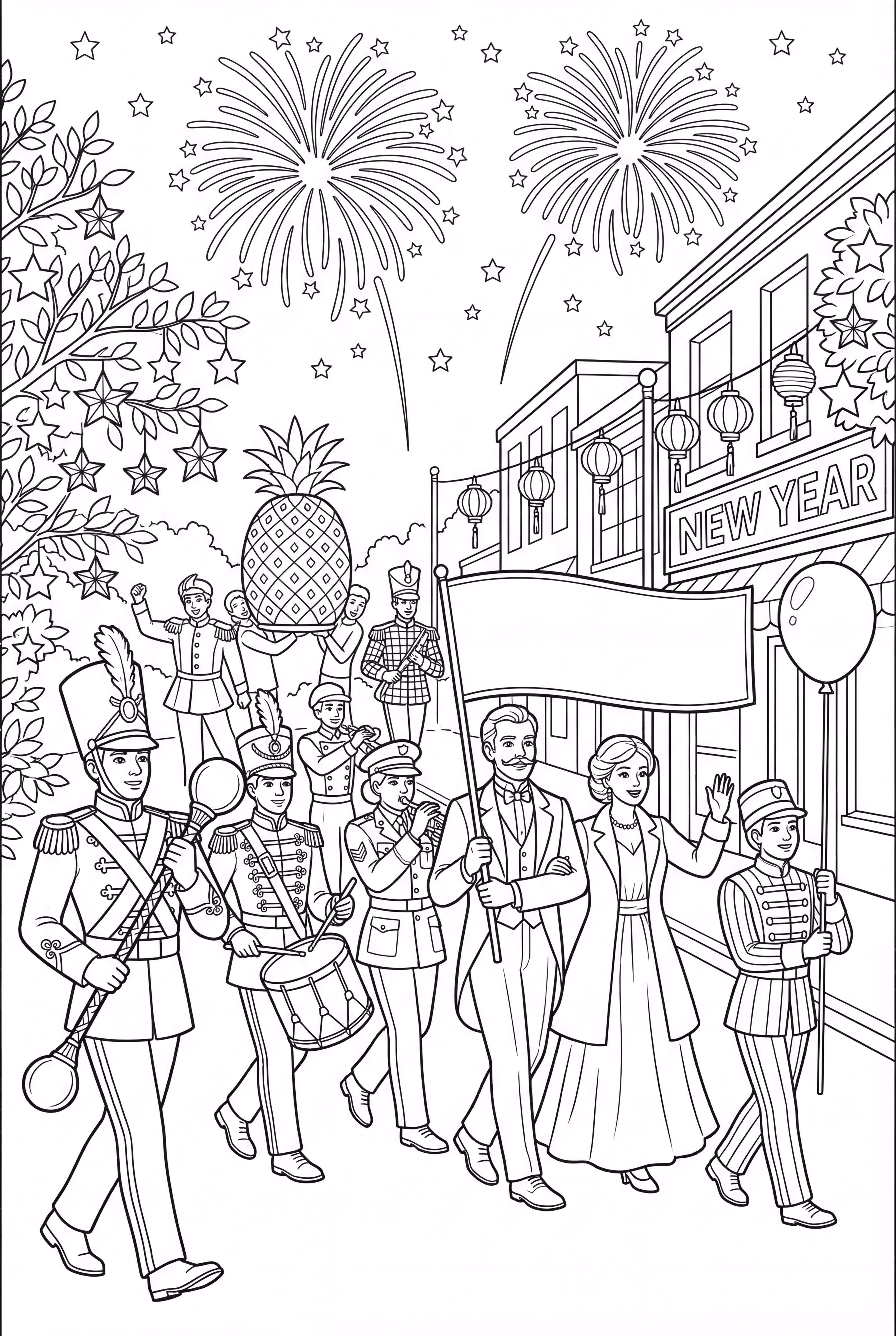 happy new year festival parade