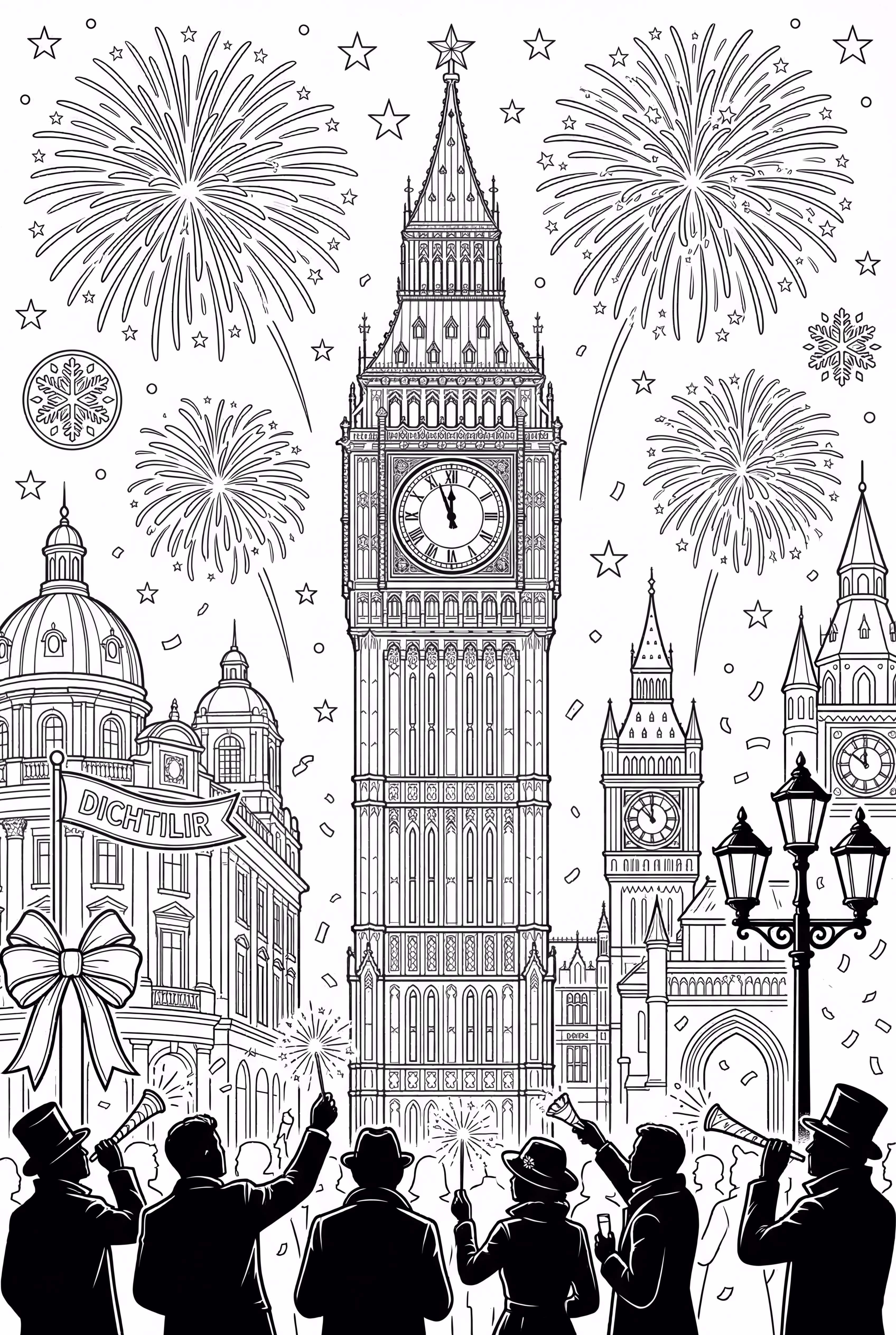 heureux nouvel an décompte de minuit