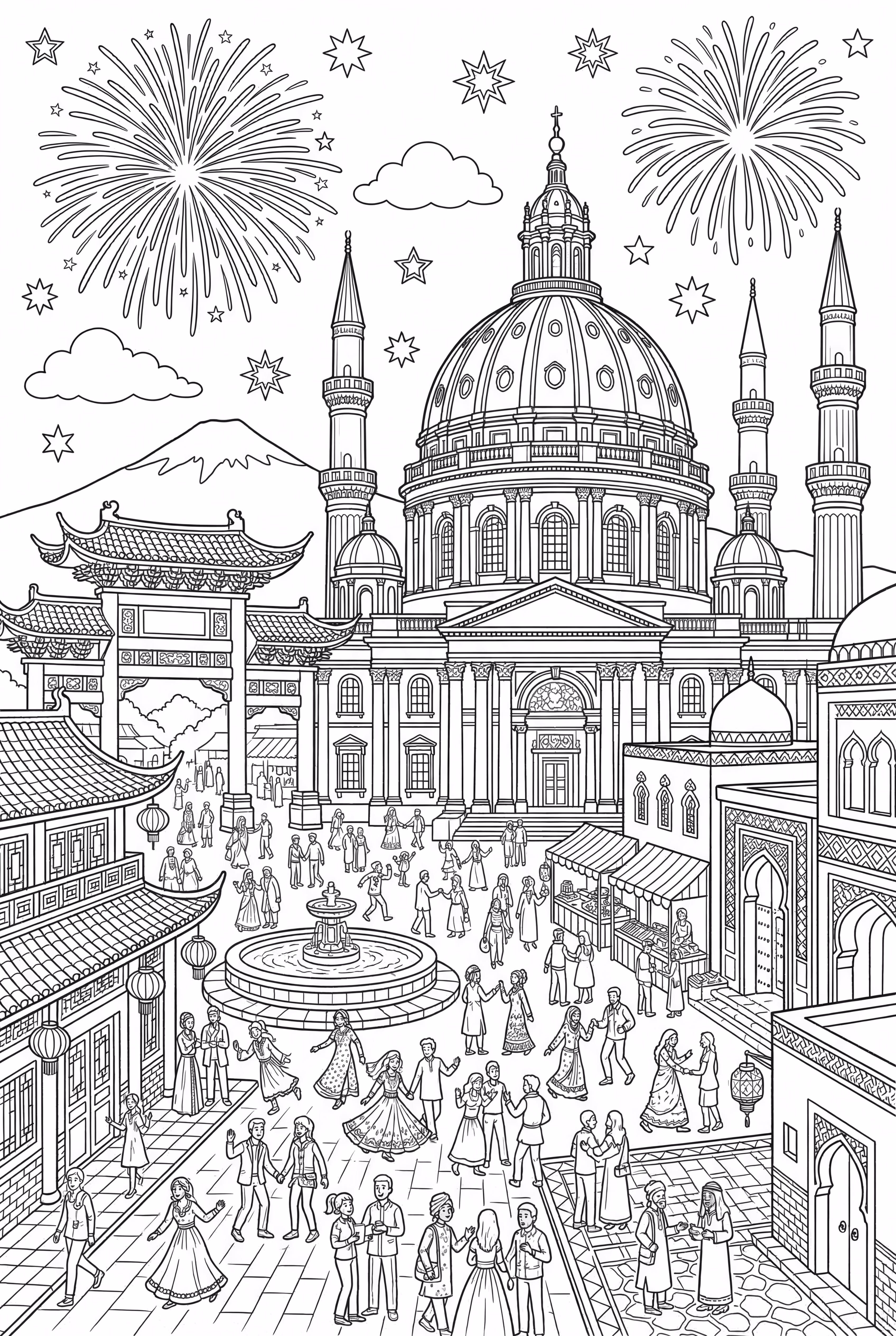 joyeuses fêtes du nouvel an dans le monde