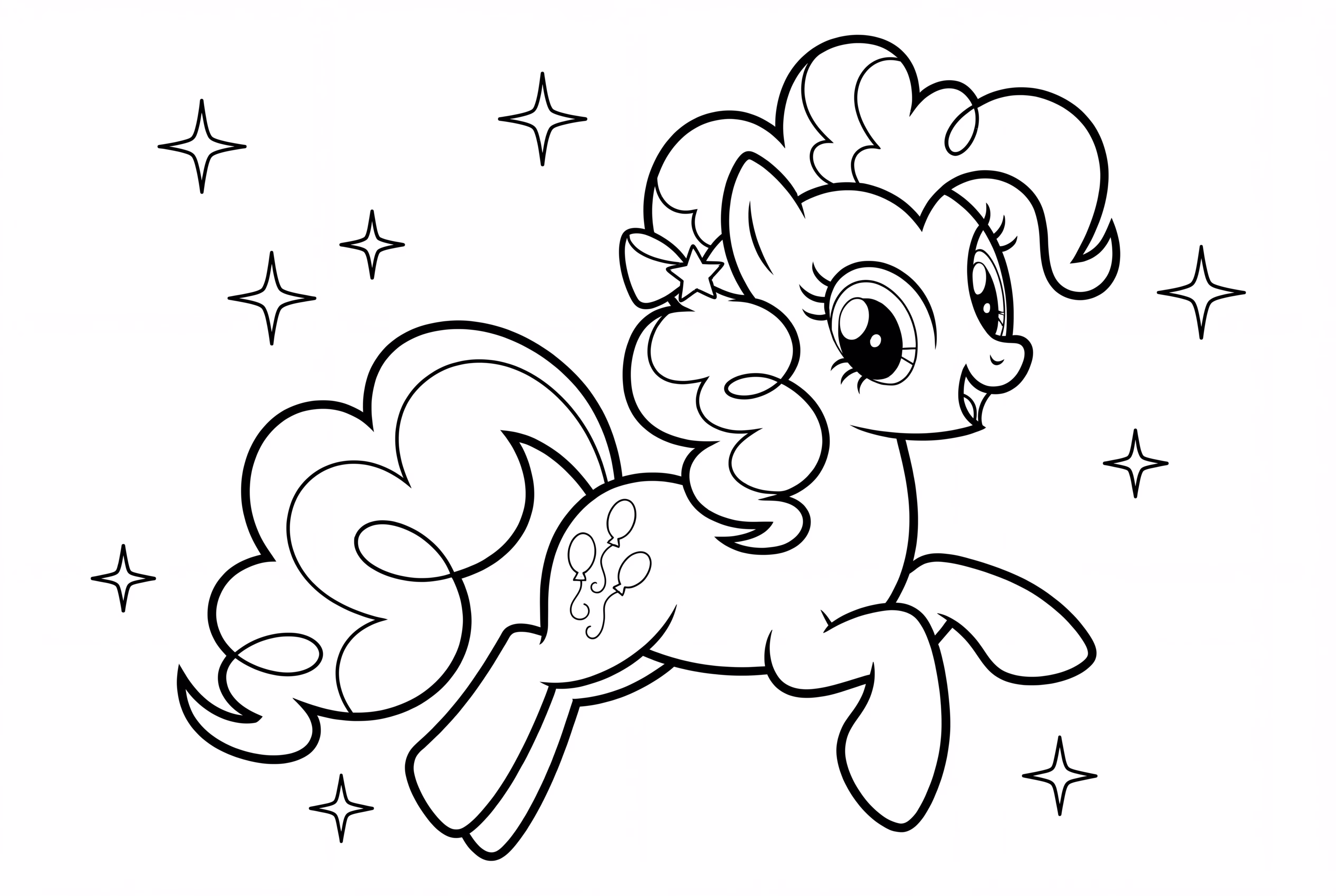 Happy Pinkie Pie prancing