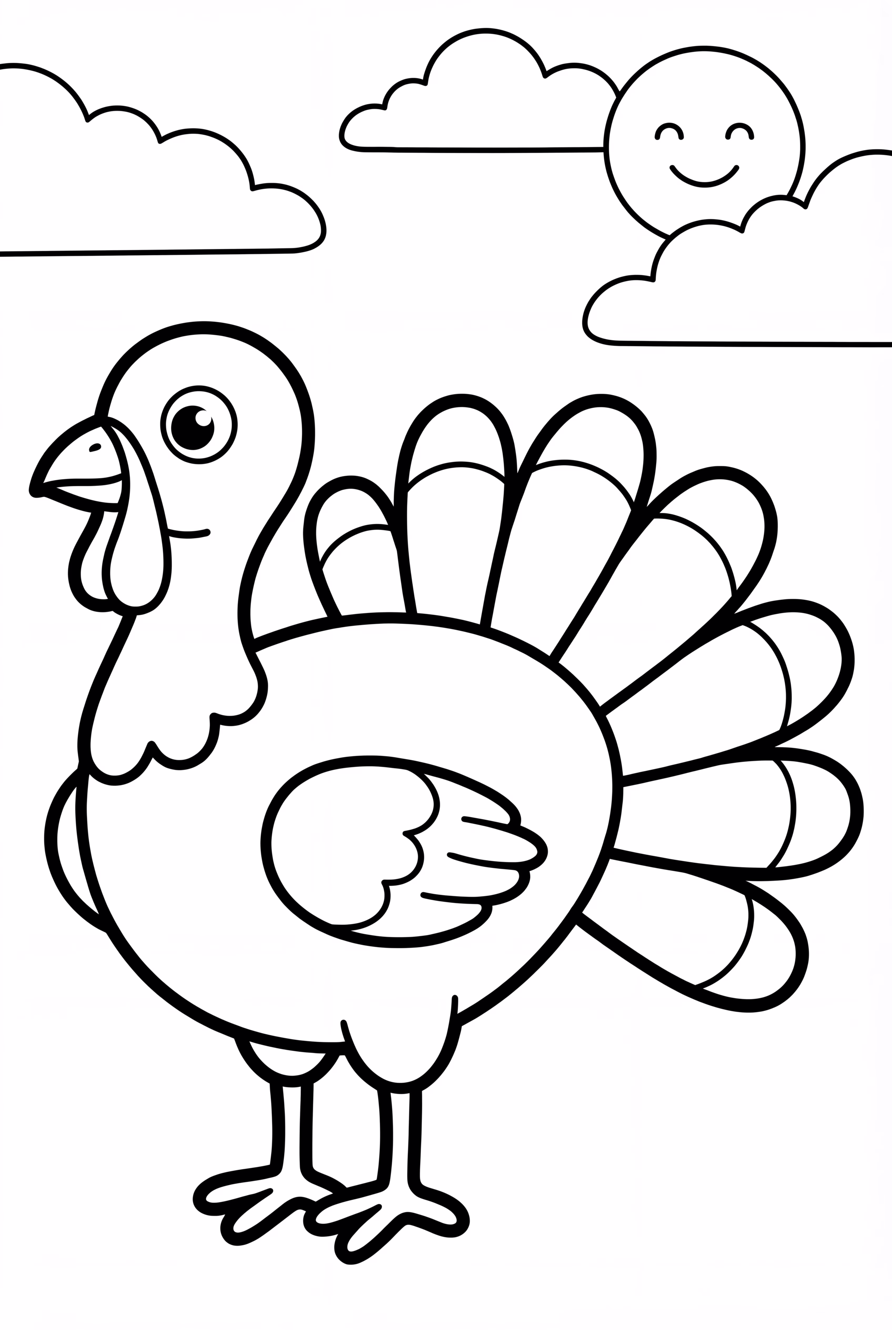 행복한 추수감사절 칠면조