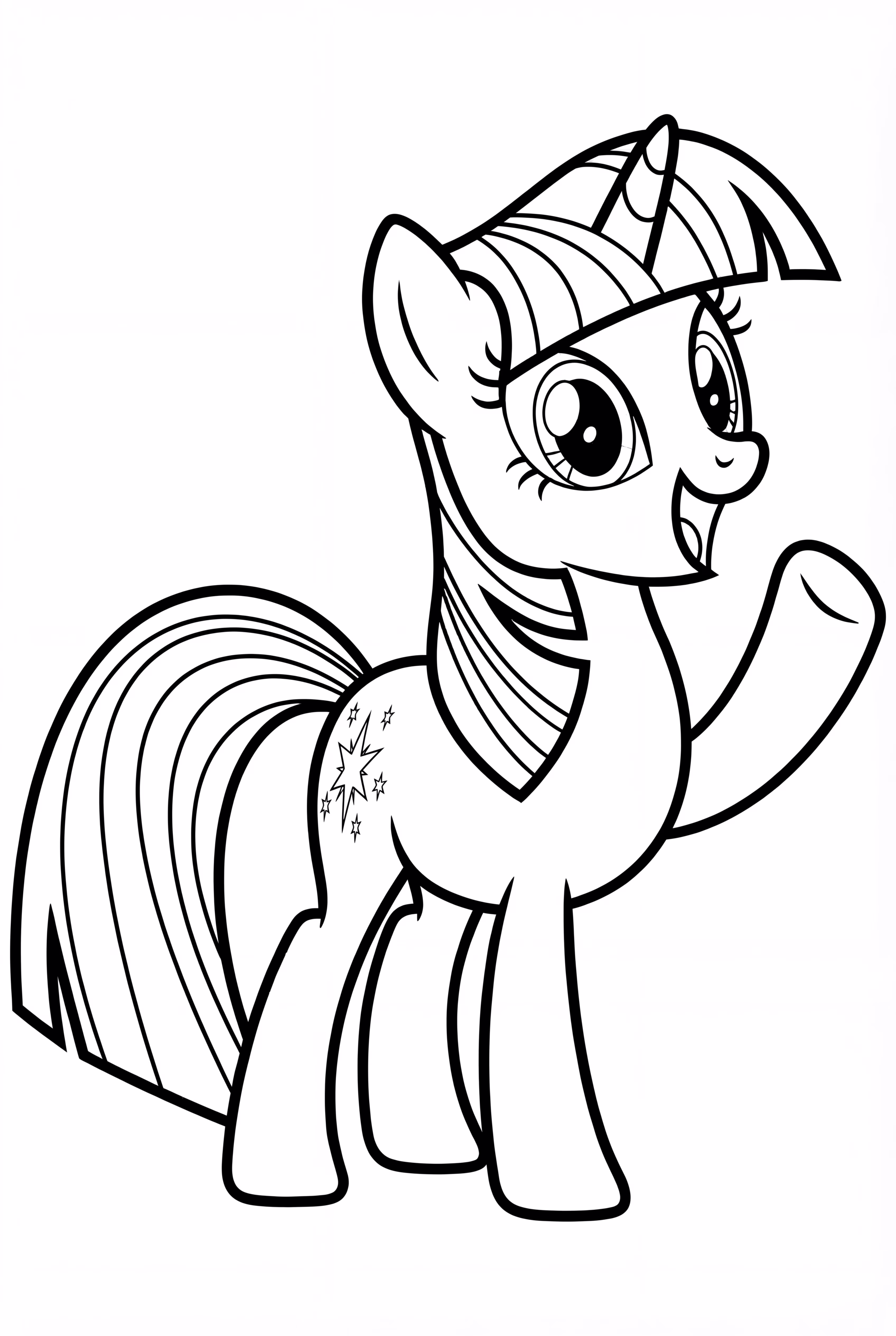 Twilight Sparkle Heureuse Faisant Un Signe de La Main