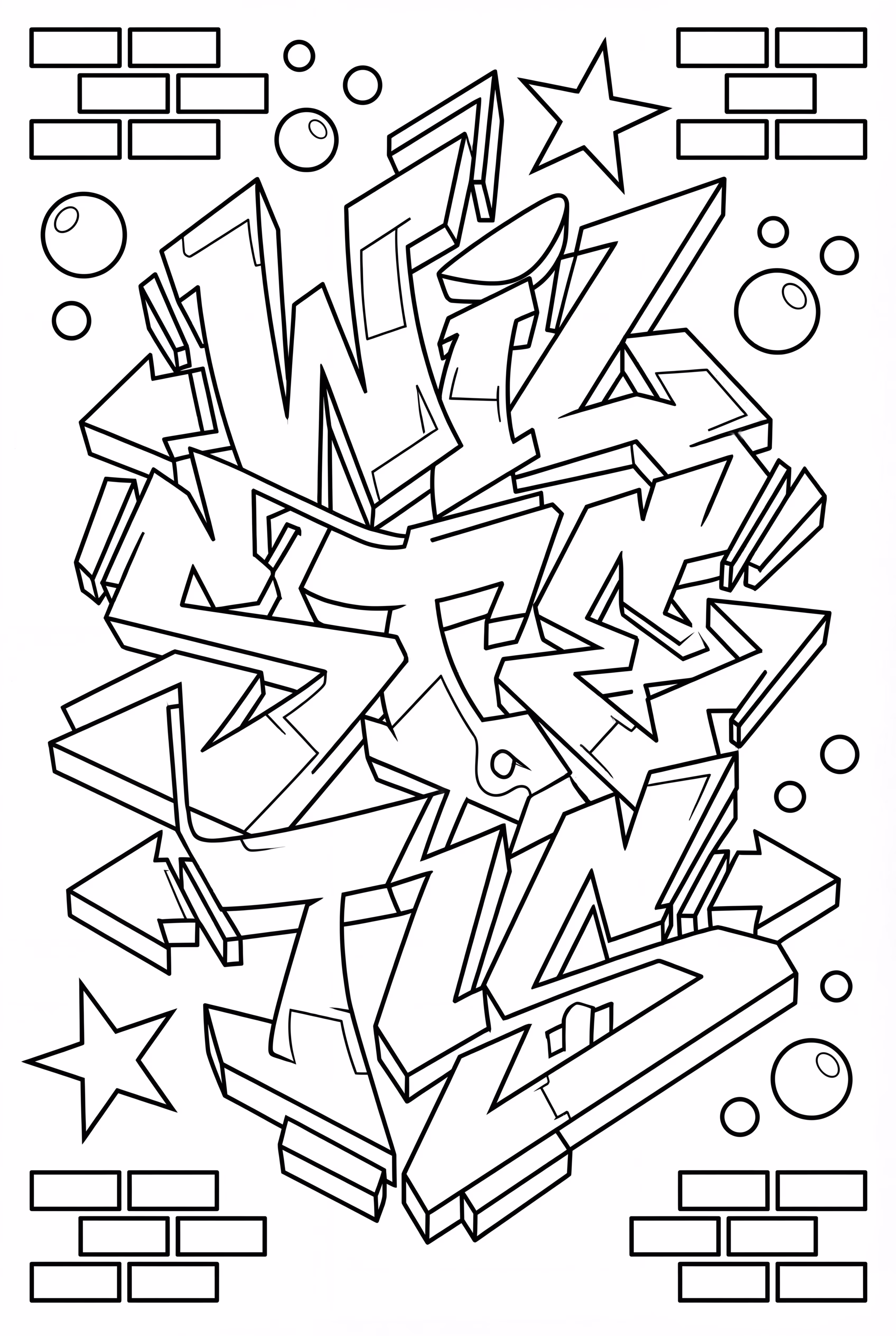 Hard Wildstyle Graffiti Letters