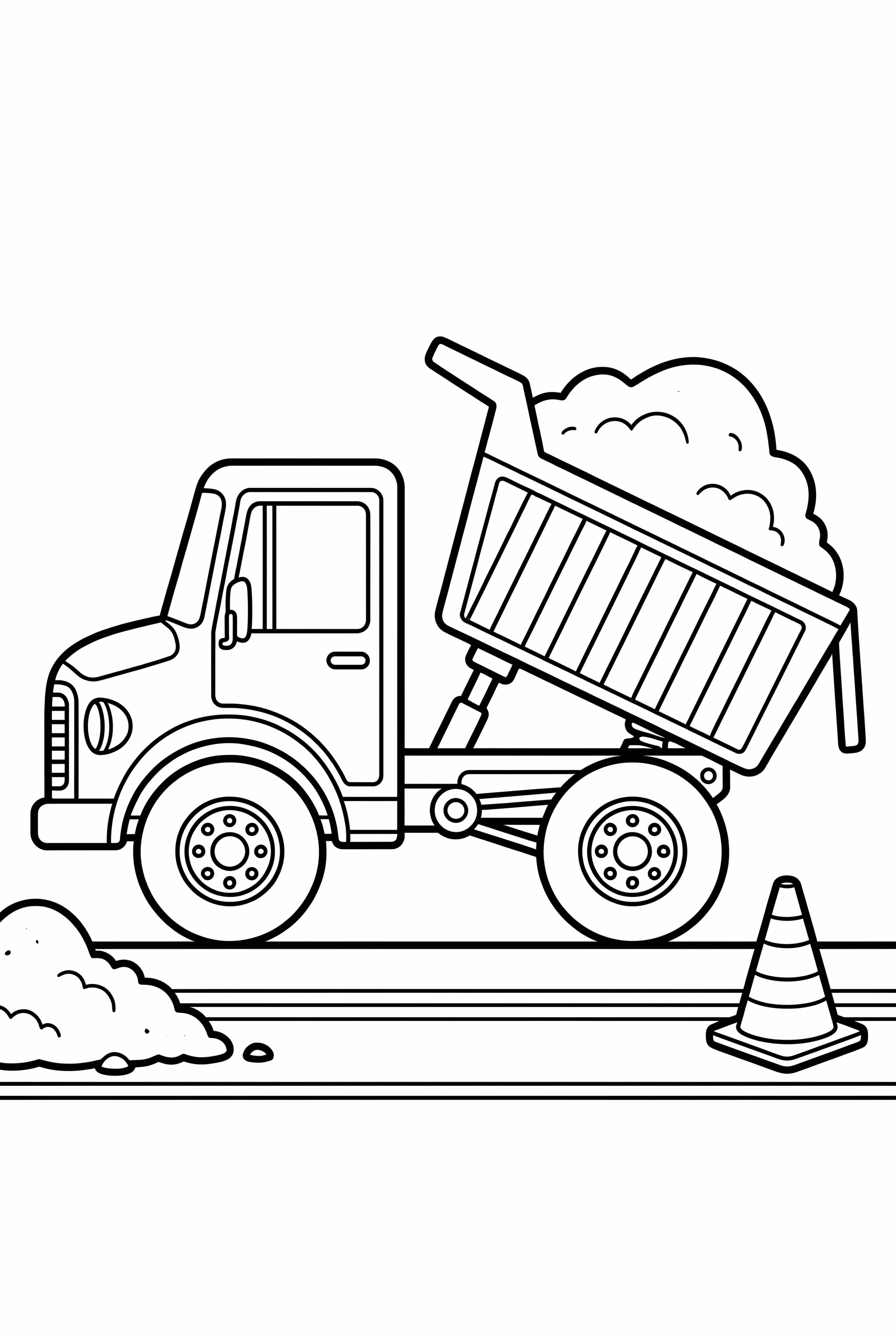 Hard Working Dump Truck