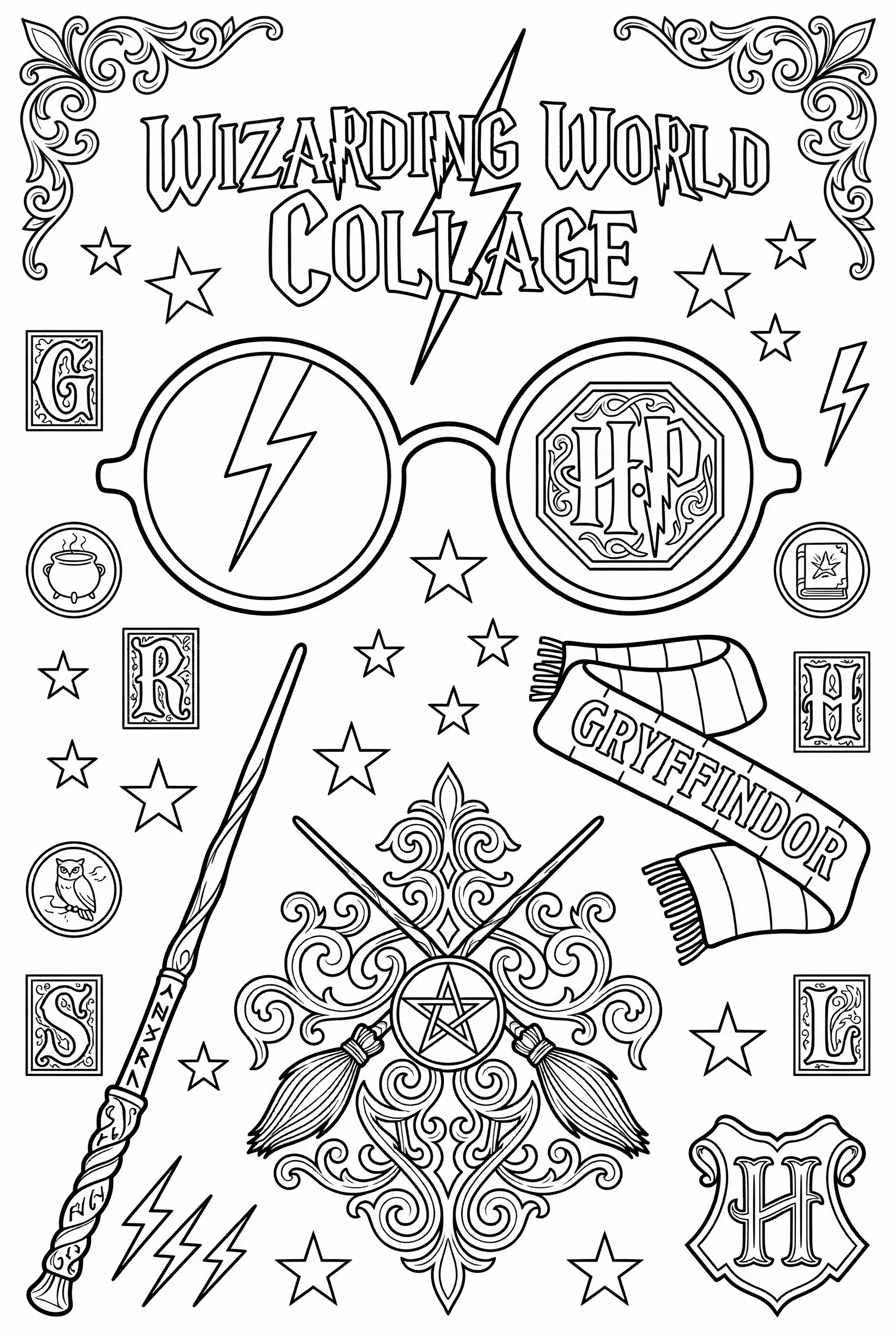 cachecol do harry potter