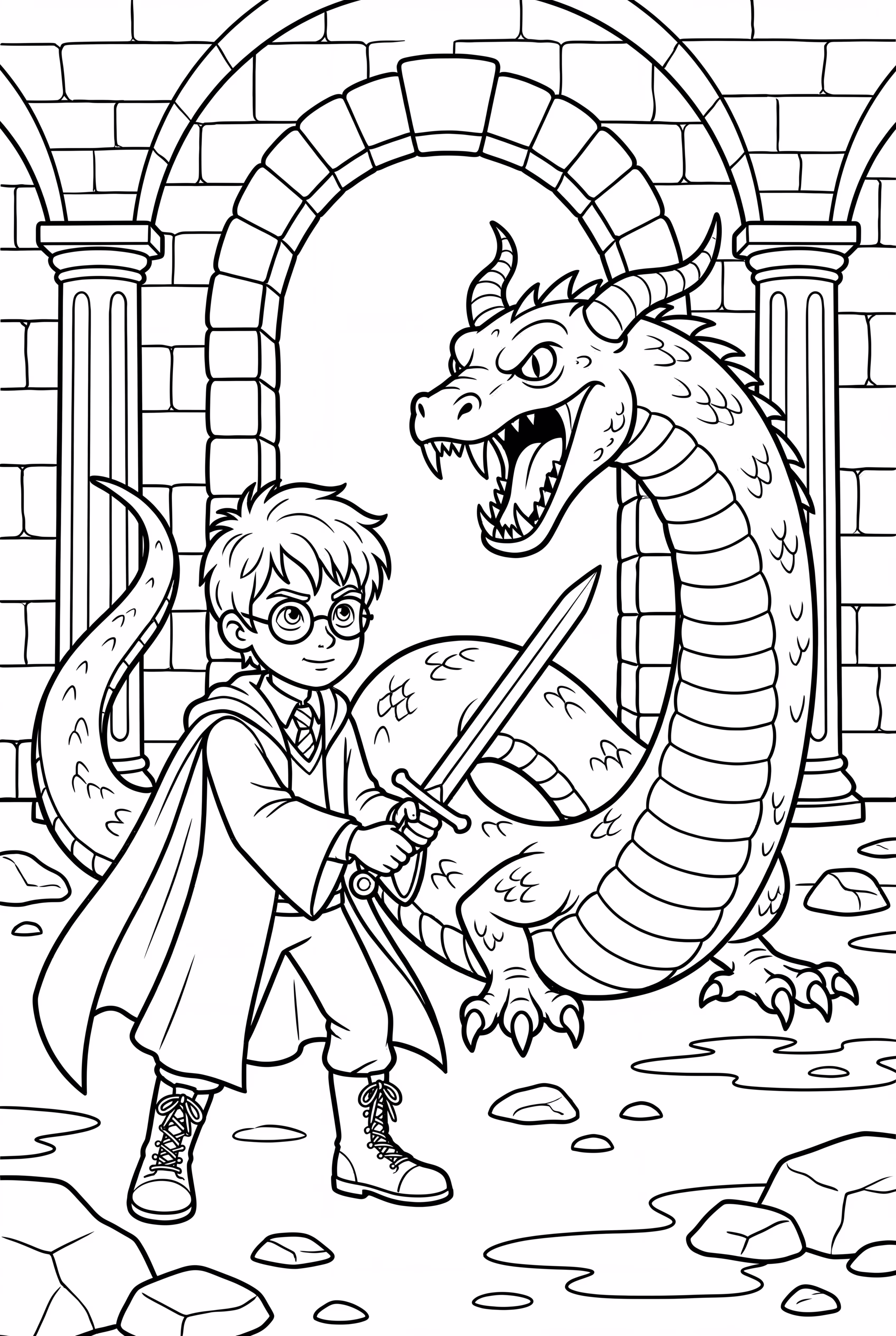 哈利·波特對蛇怪的戰鬥