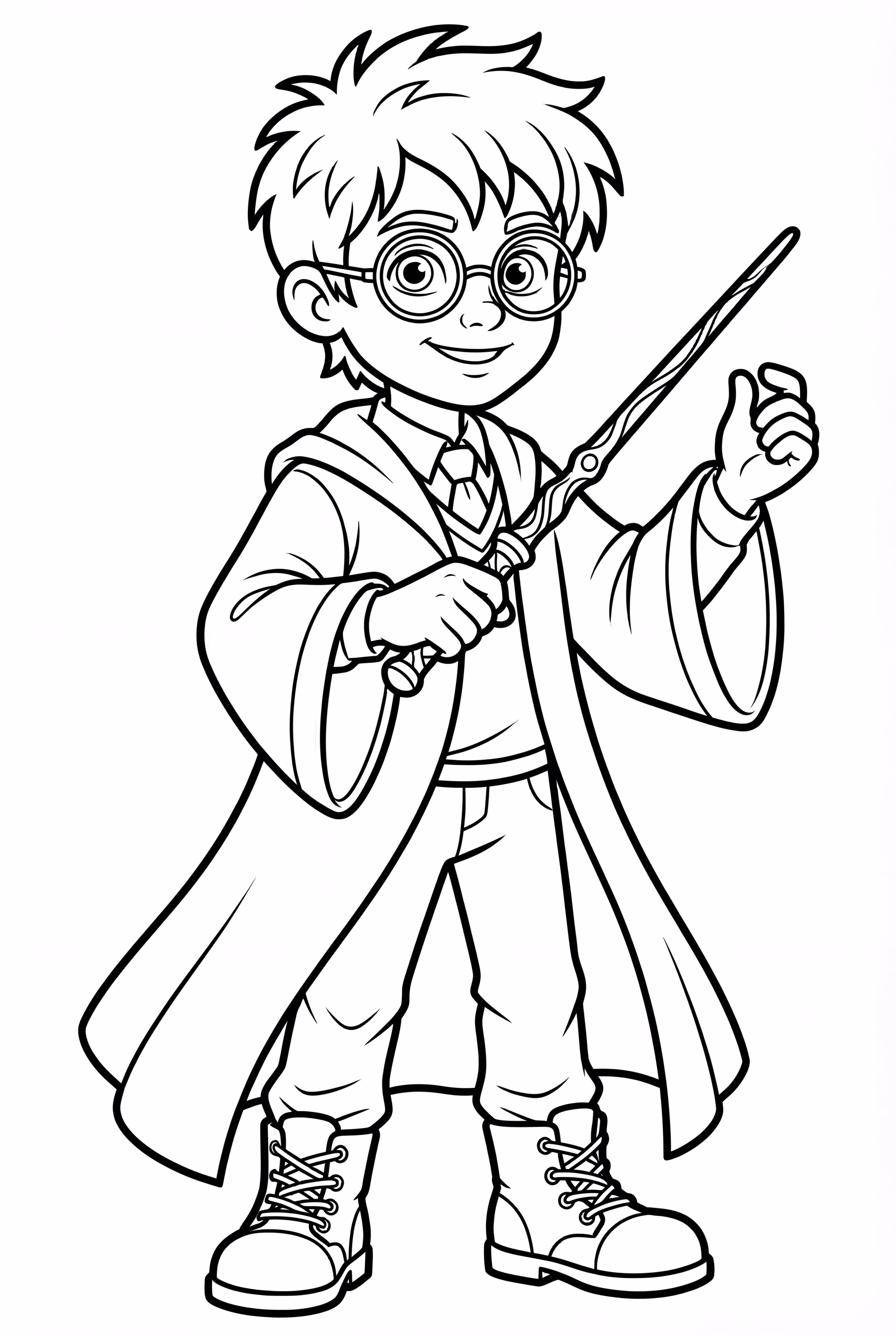 harry potter with wand