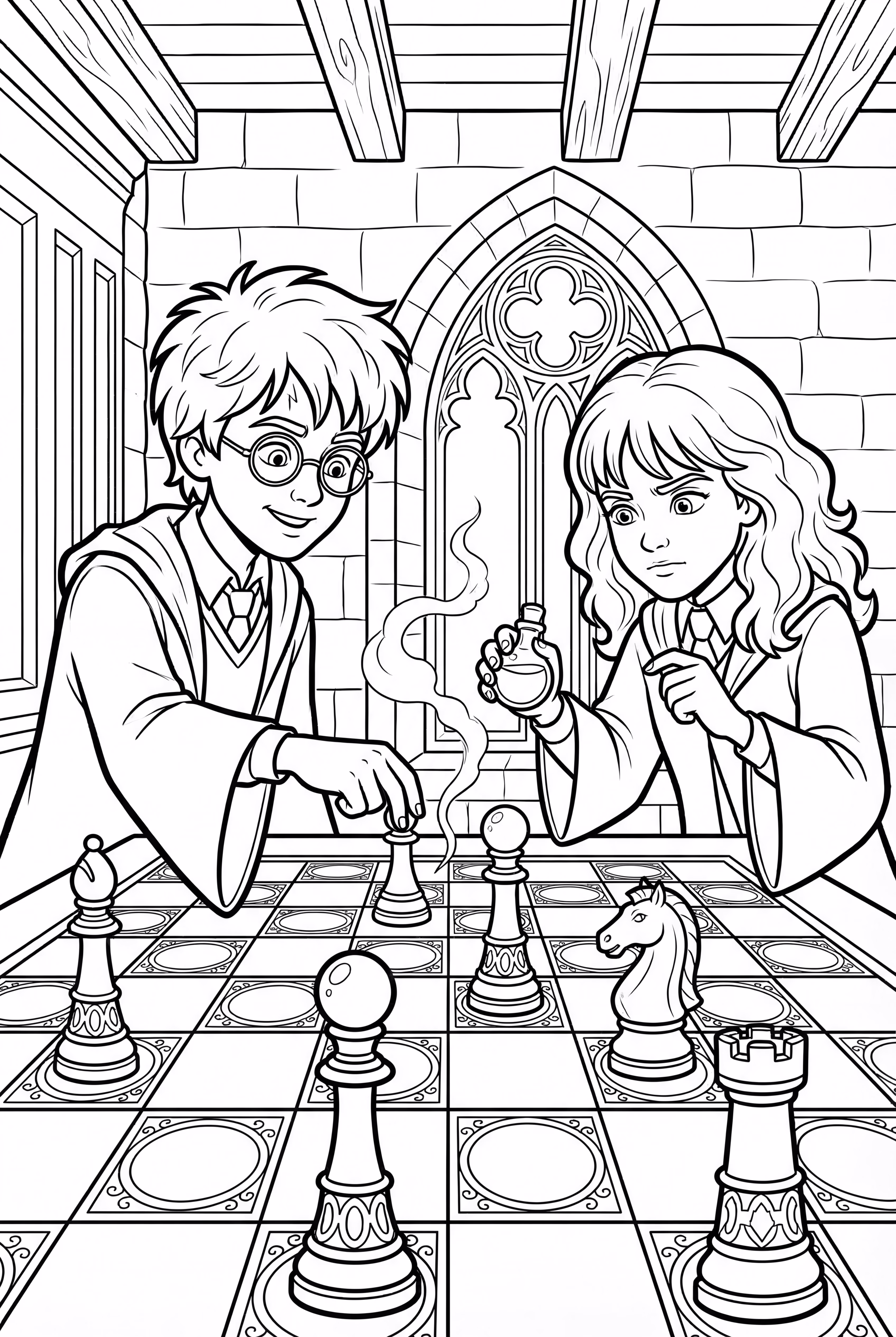 harry potter wizard chess game
