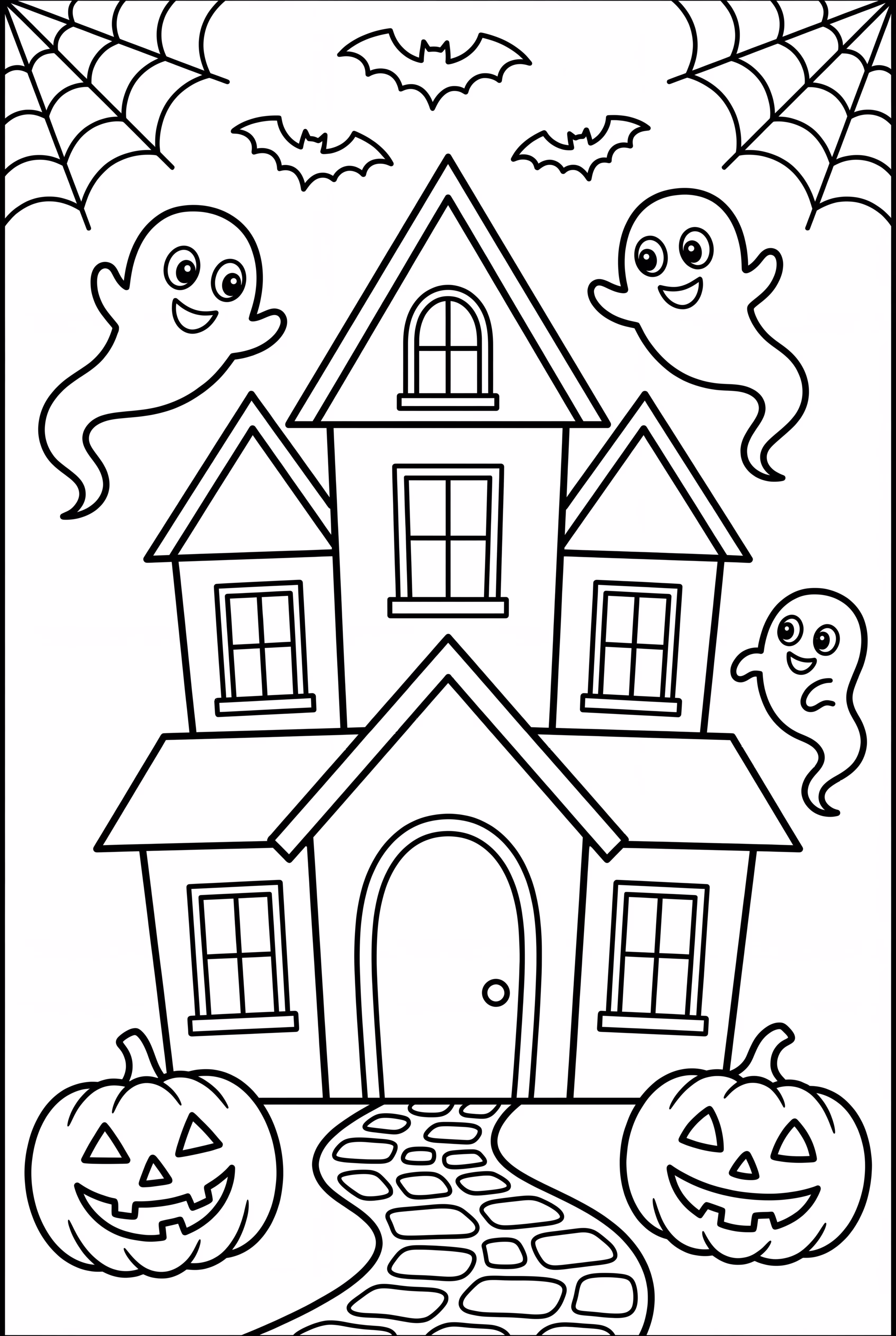 Casa Embrujada y Amigos Fantasmas de Dibujos Animados