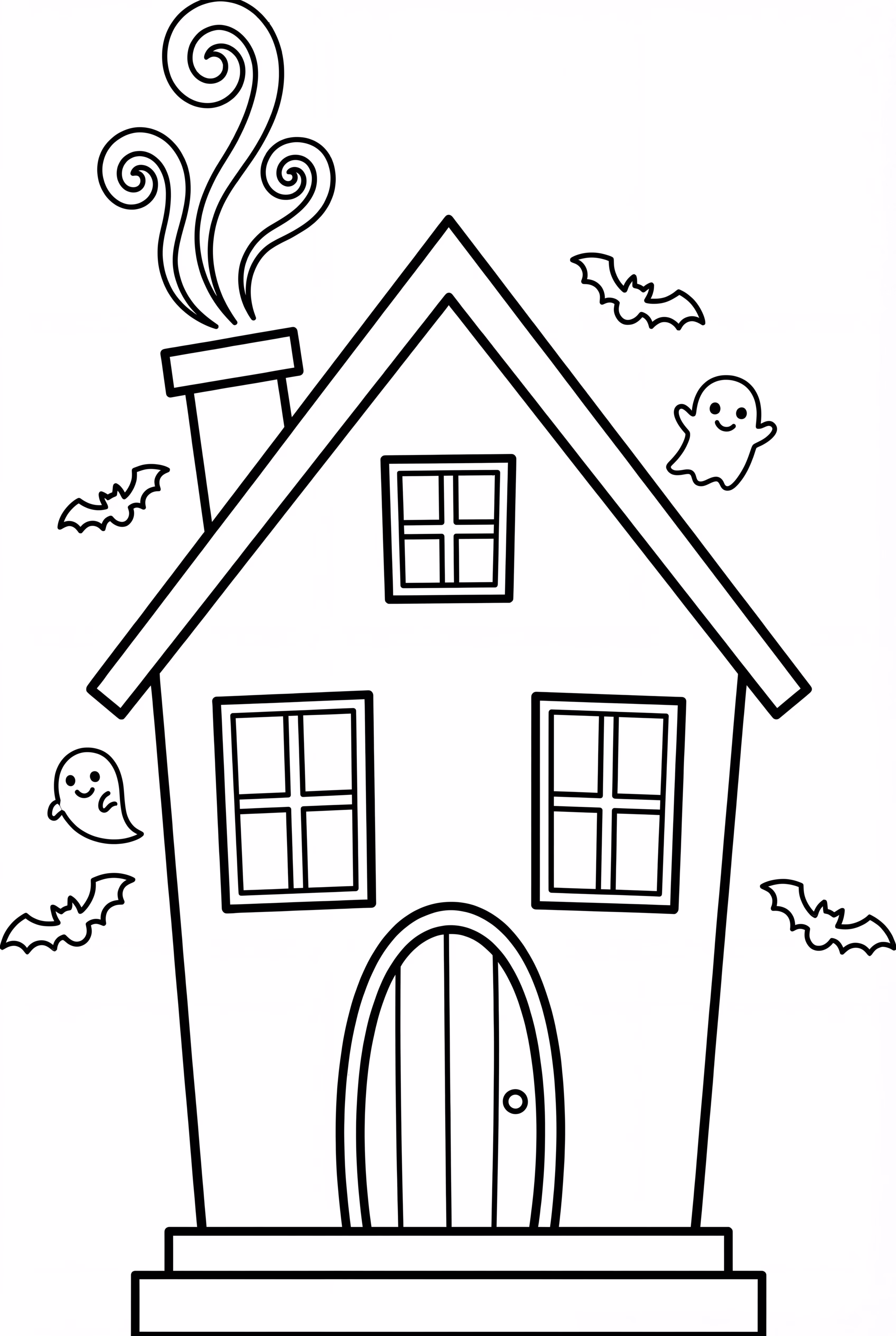 Haunted House And Curvy Smoke