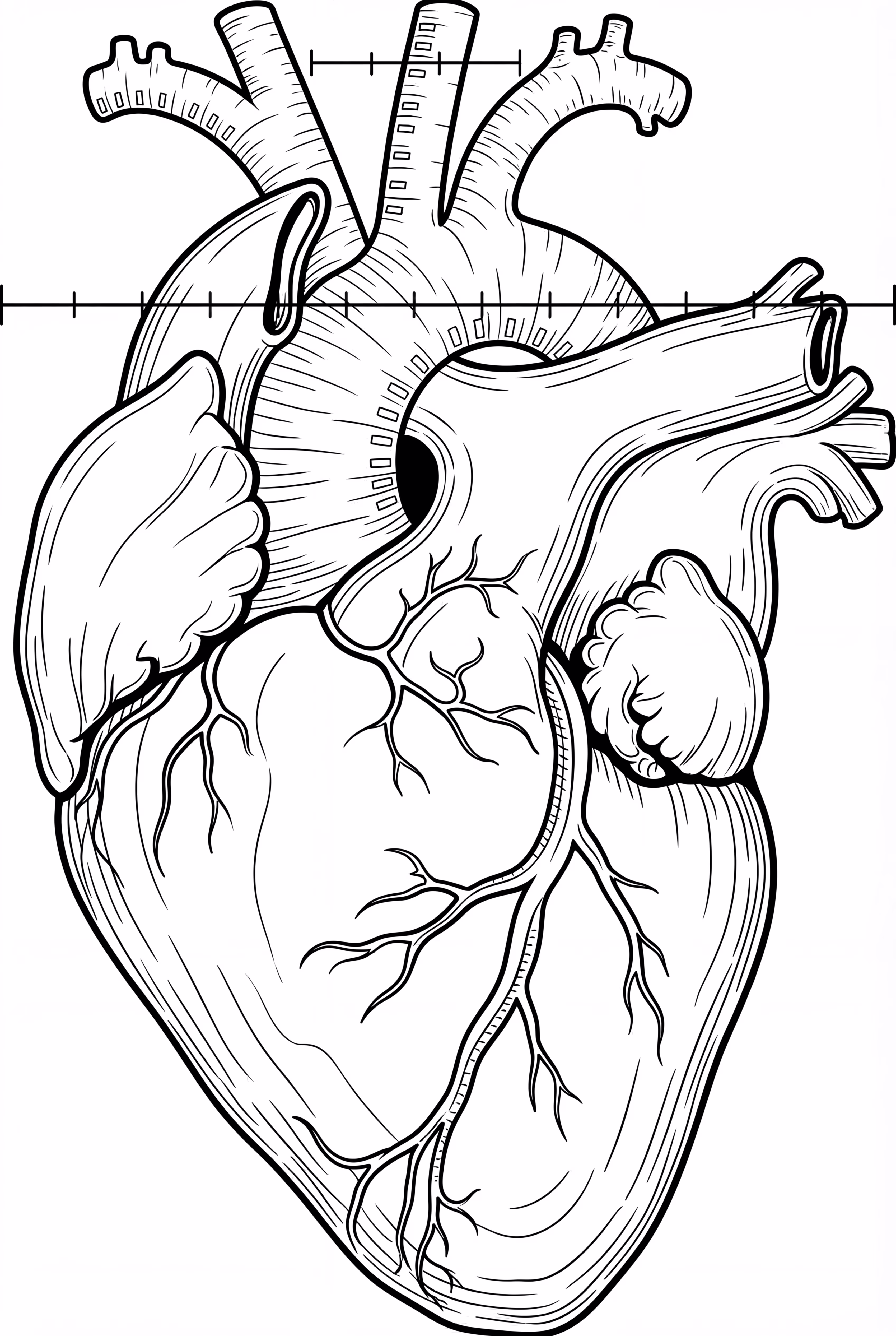 Anatomie du cœur et diagramme médical