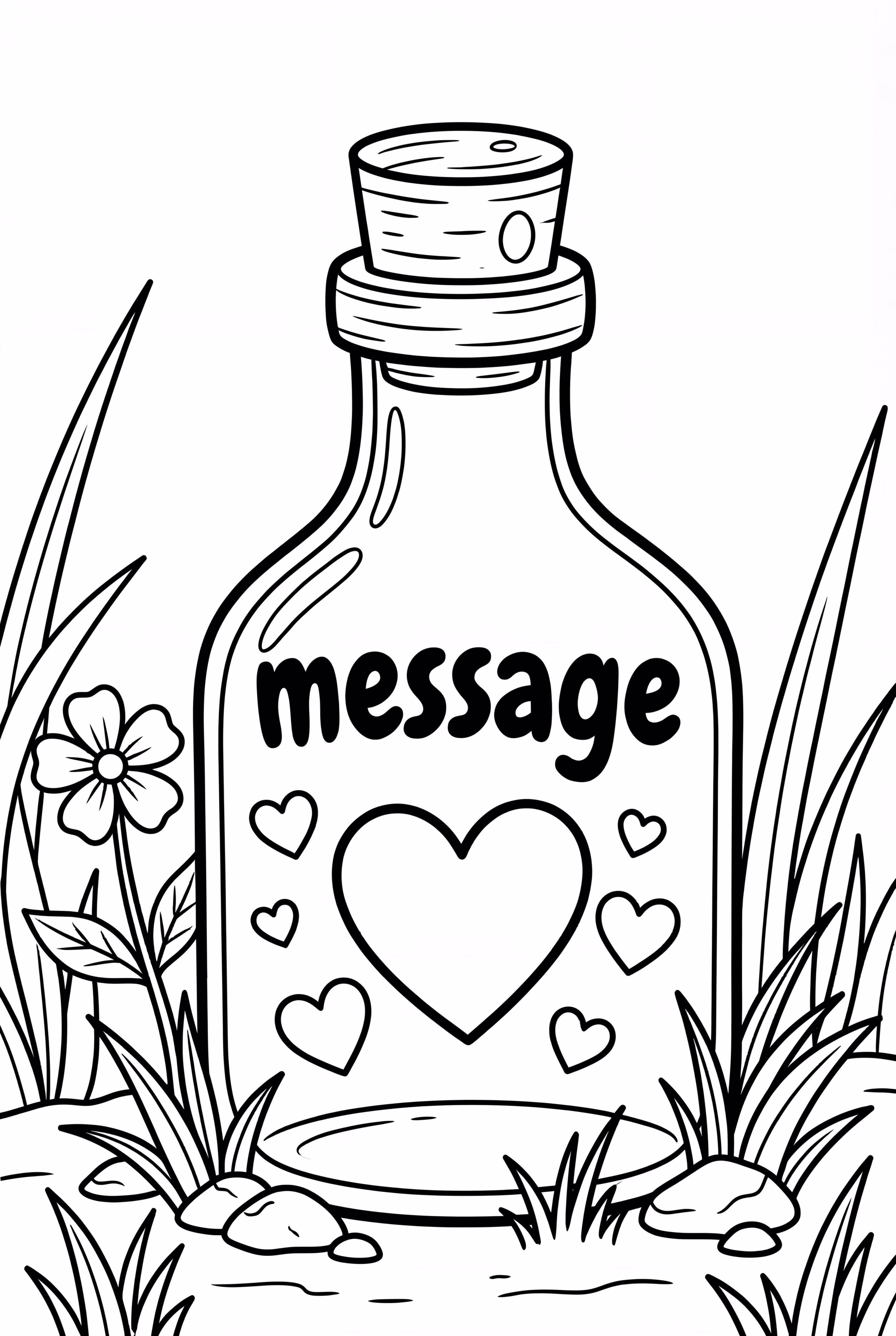 Heart Message In Bottle