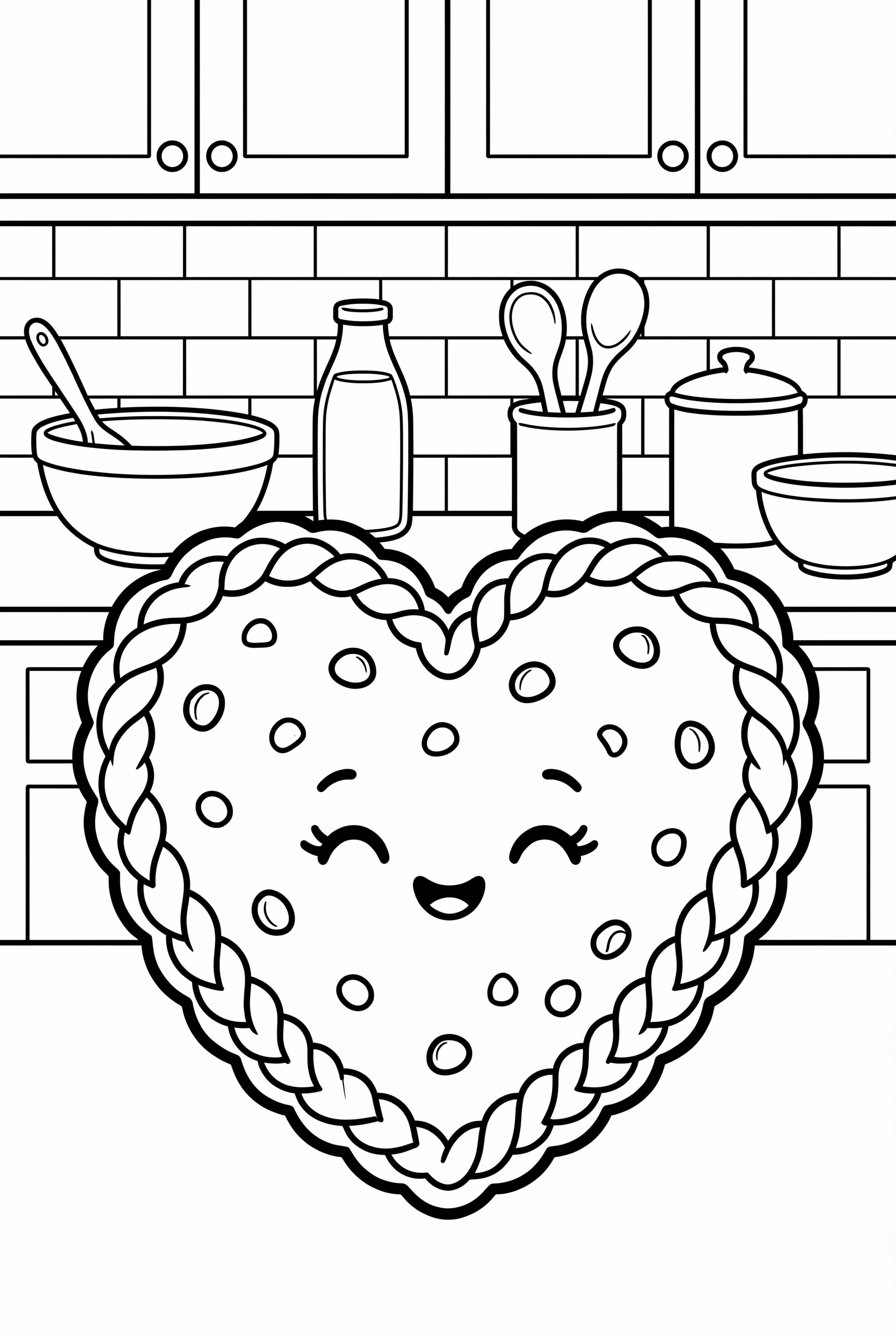 Heart Shape Cookie Baking