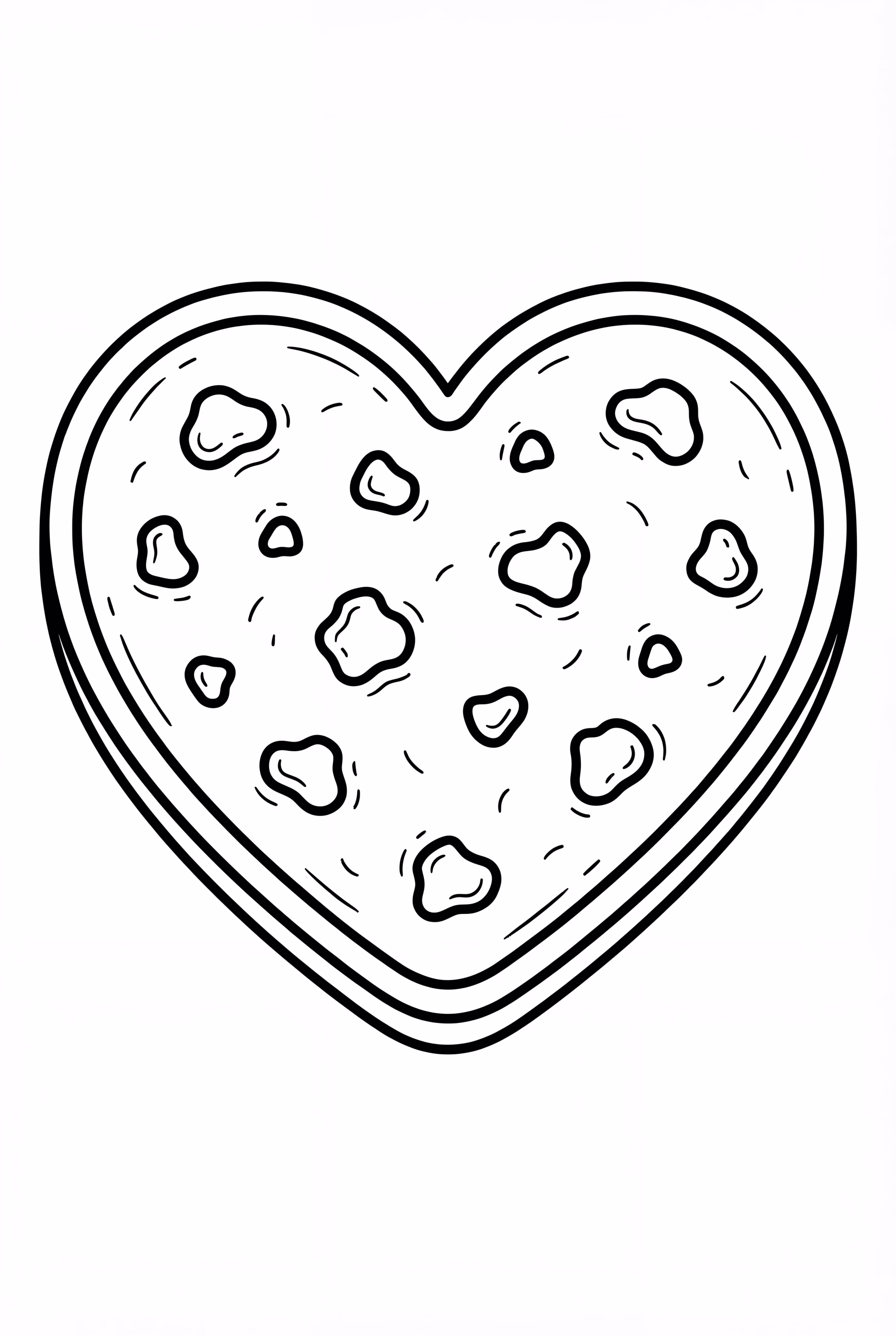 Galleta en forma de corazón