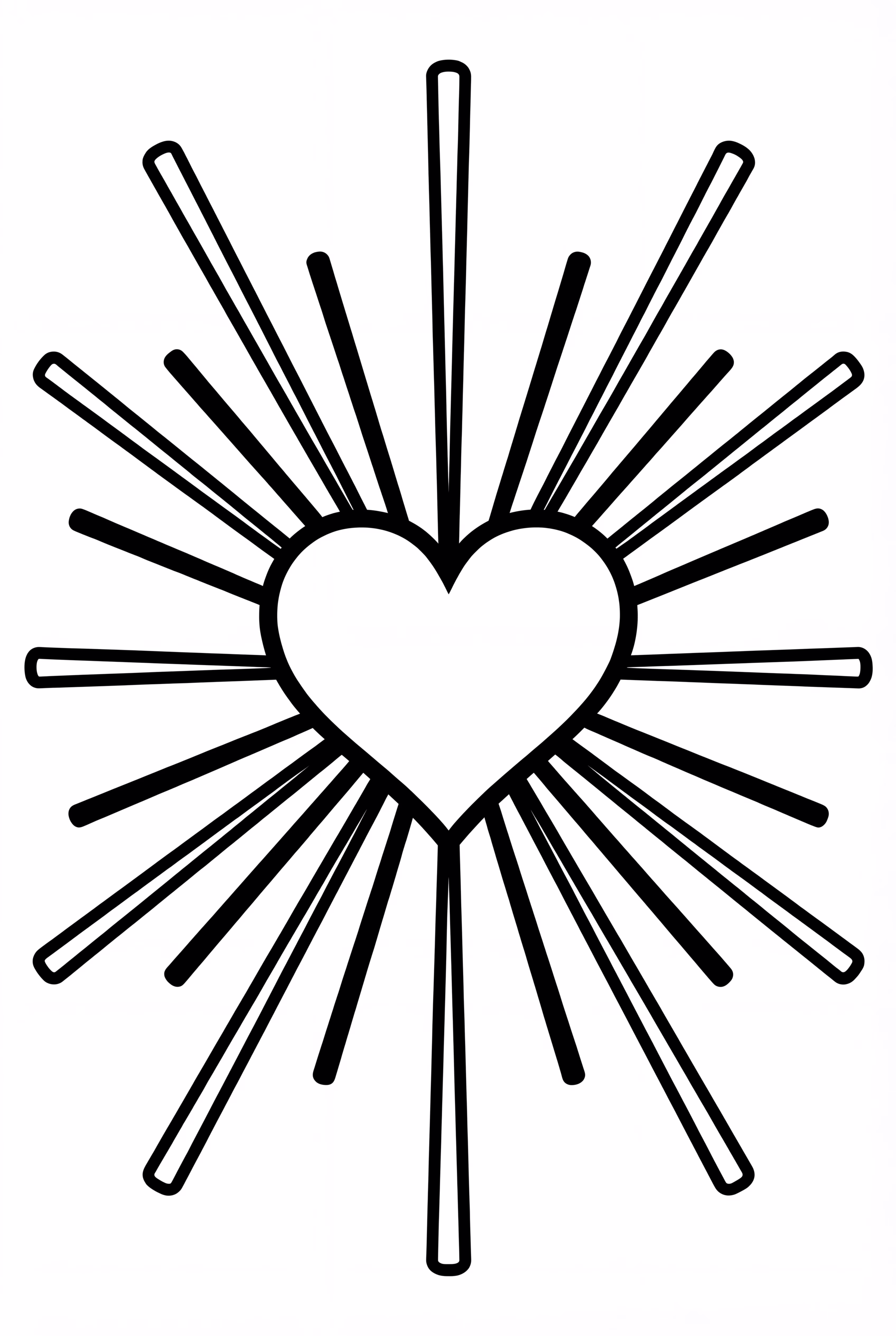 Fuegos artificiales en forma de corazón