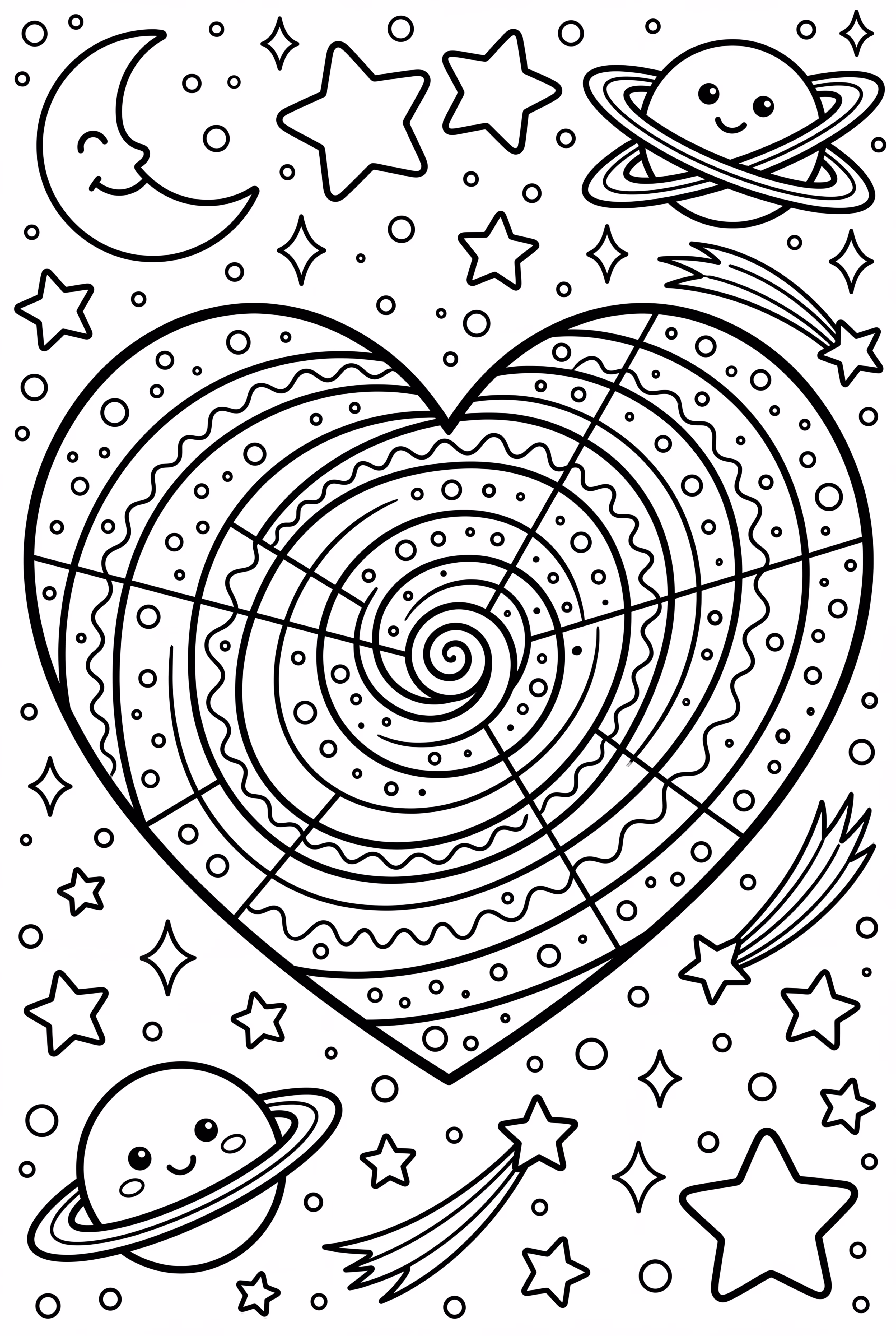 Heart-Shaped Galaxy Swirl