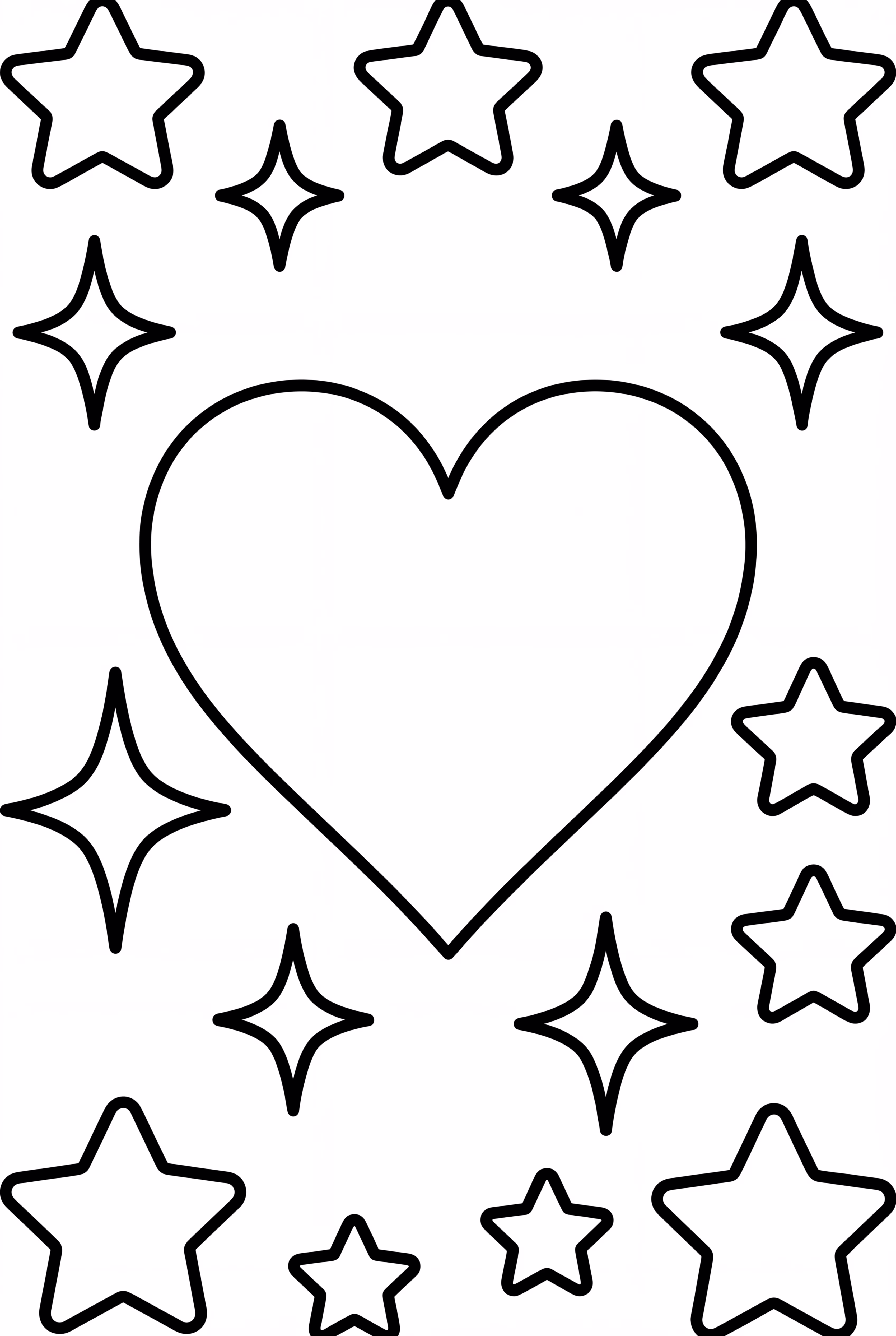 Heart Surrounded By Stars