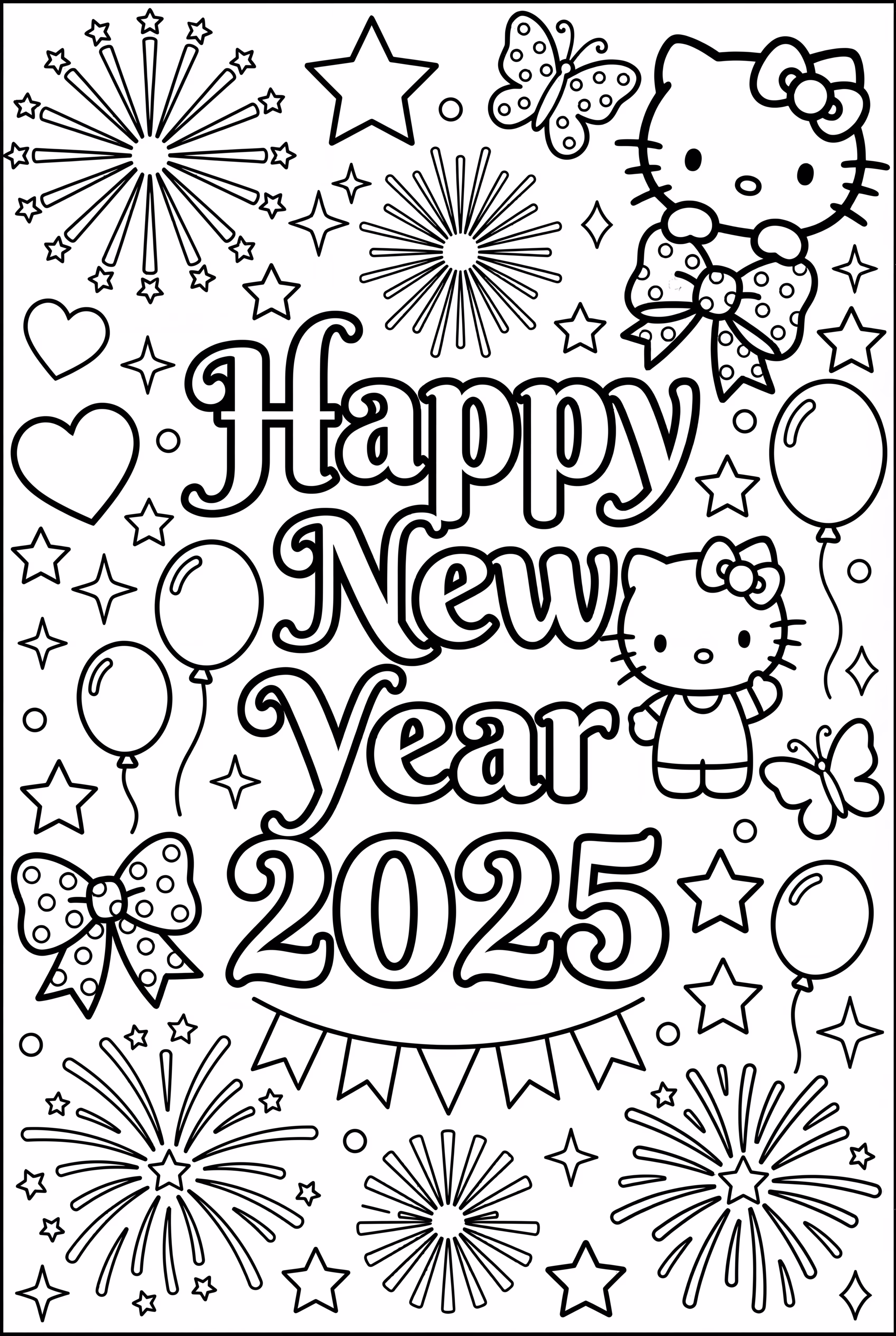 hello kitty 2025 新年快樂-2