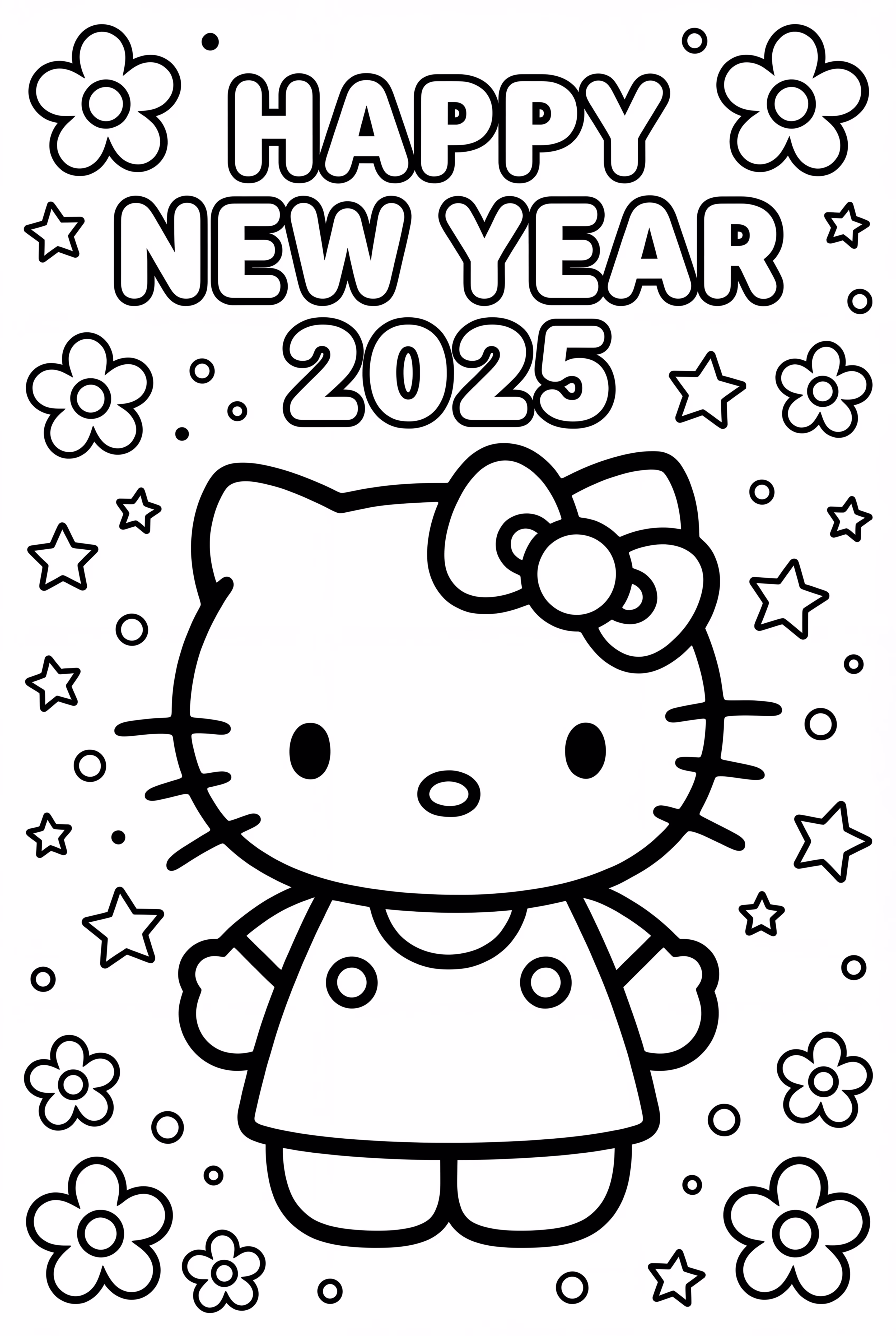 哈囉凱蒂 2025 新年快樂