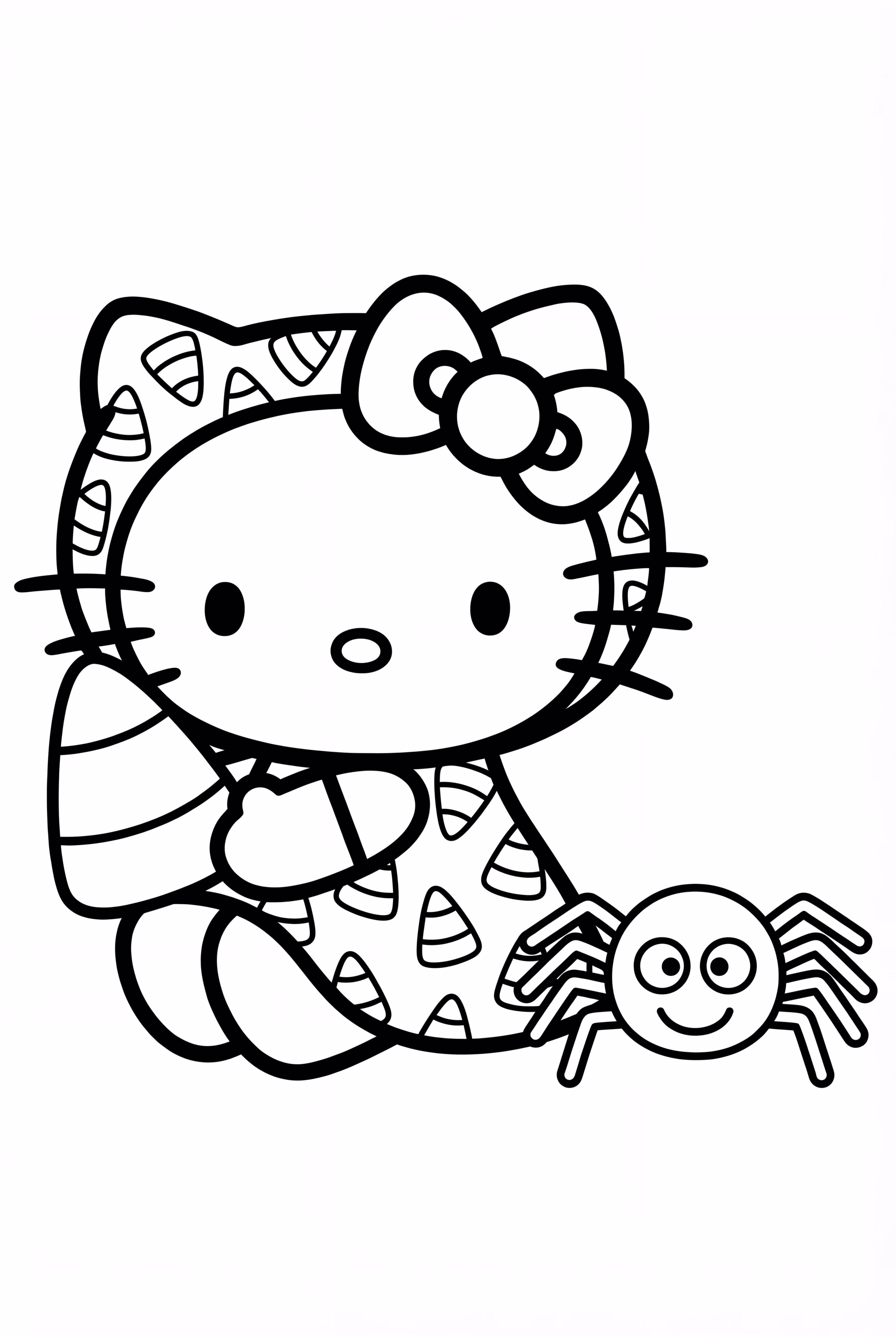 Hello Kitty And A Cute Spider