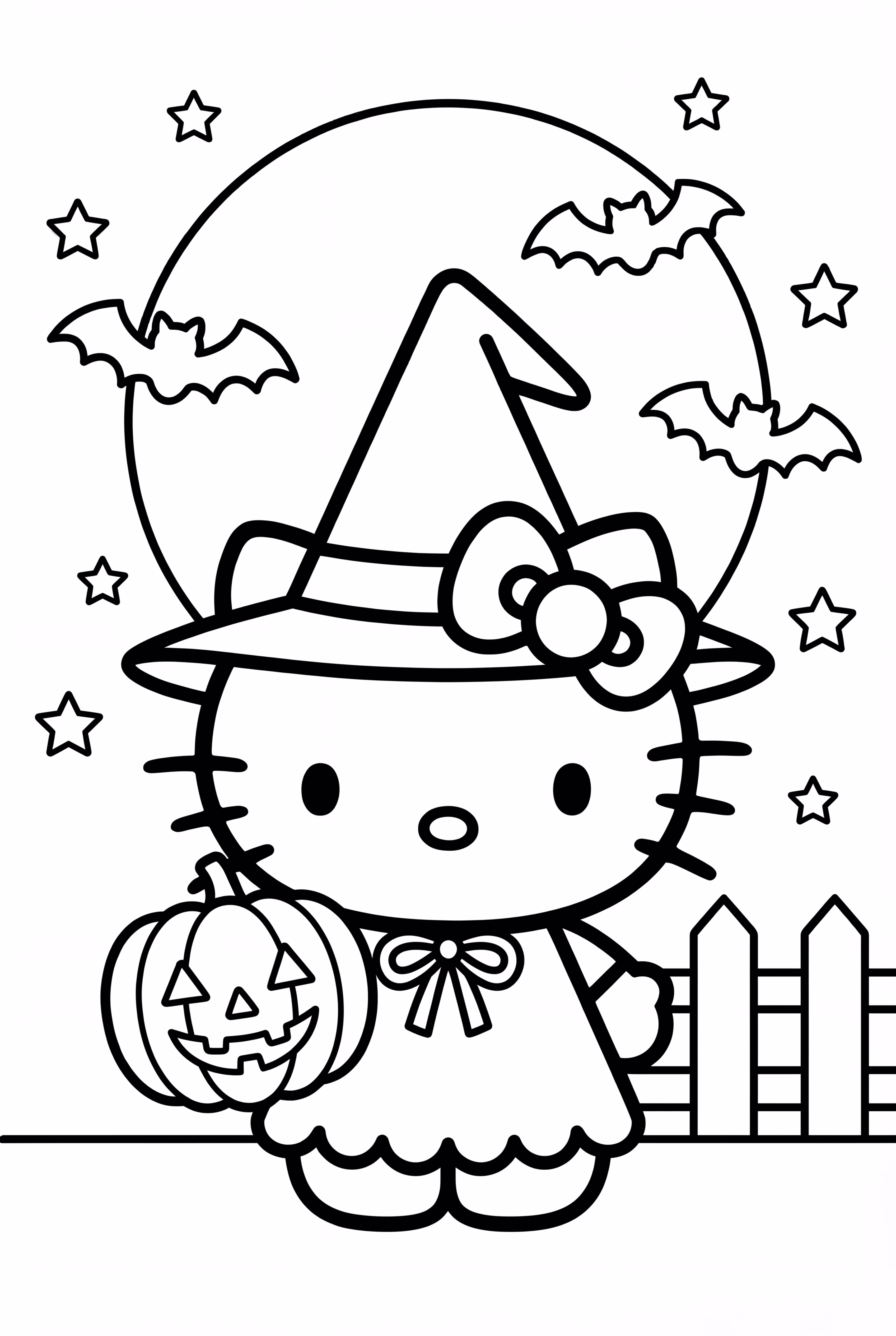 Hello Kitty E Uma Lua Cheia